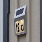 Wally LED solar house number light