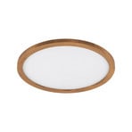Aqua LED panel, walnut, Ø 52.5 cm, 45 W
