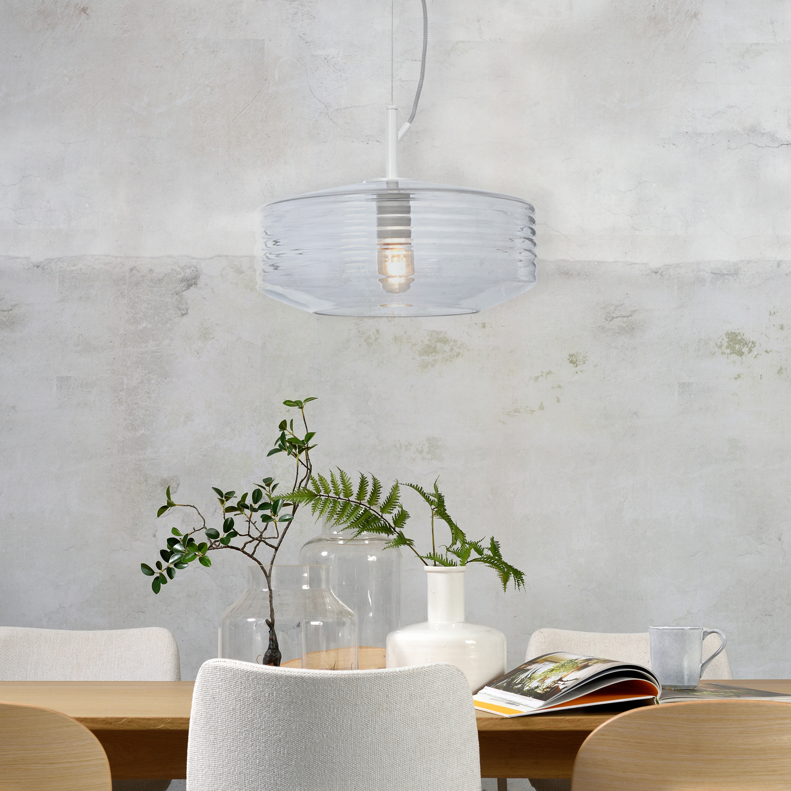 It's about RoMi Piekaramā lampa Verona, caurspīdīga, stikls, E27 It's about RoMi Piekaramā lampa Verona, caurspīdīga, stikls, E27