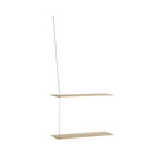Étagère Stedge, longueur 60 cm, marron clair, chêne - Woud
