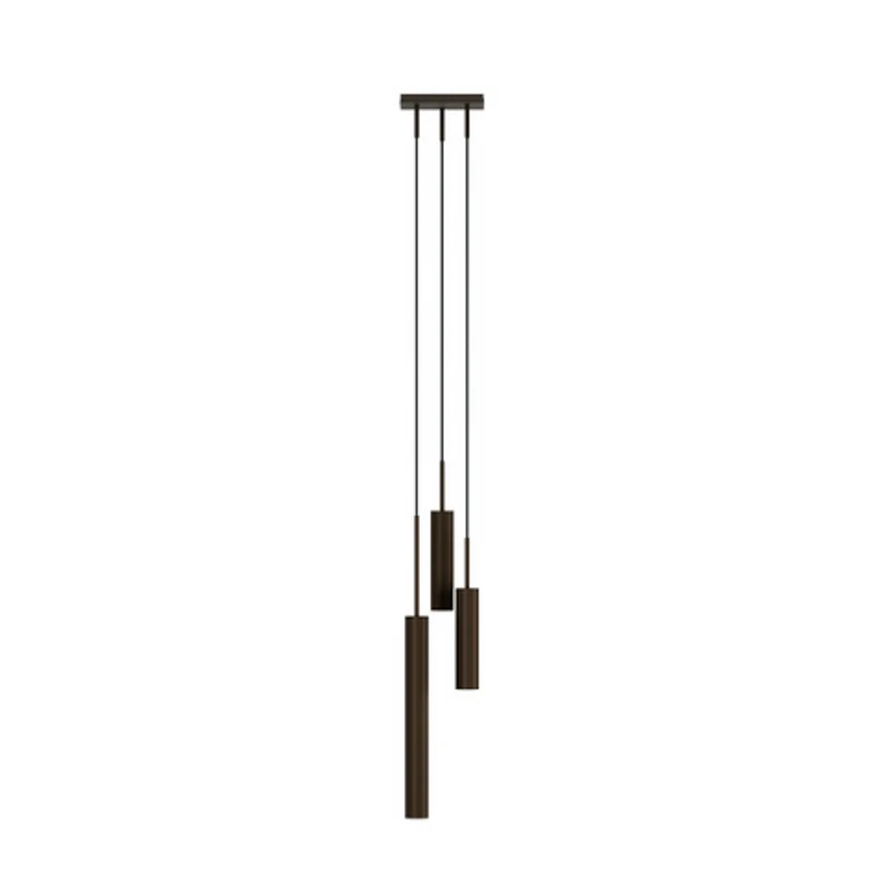 Audo Copenhagen - Tubulaire 3 Pendelleuchte Alu/Anodized Bronzed