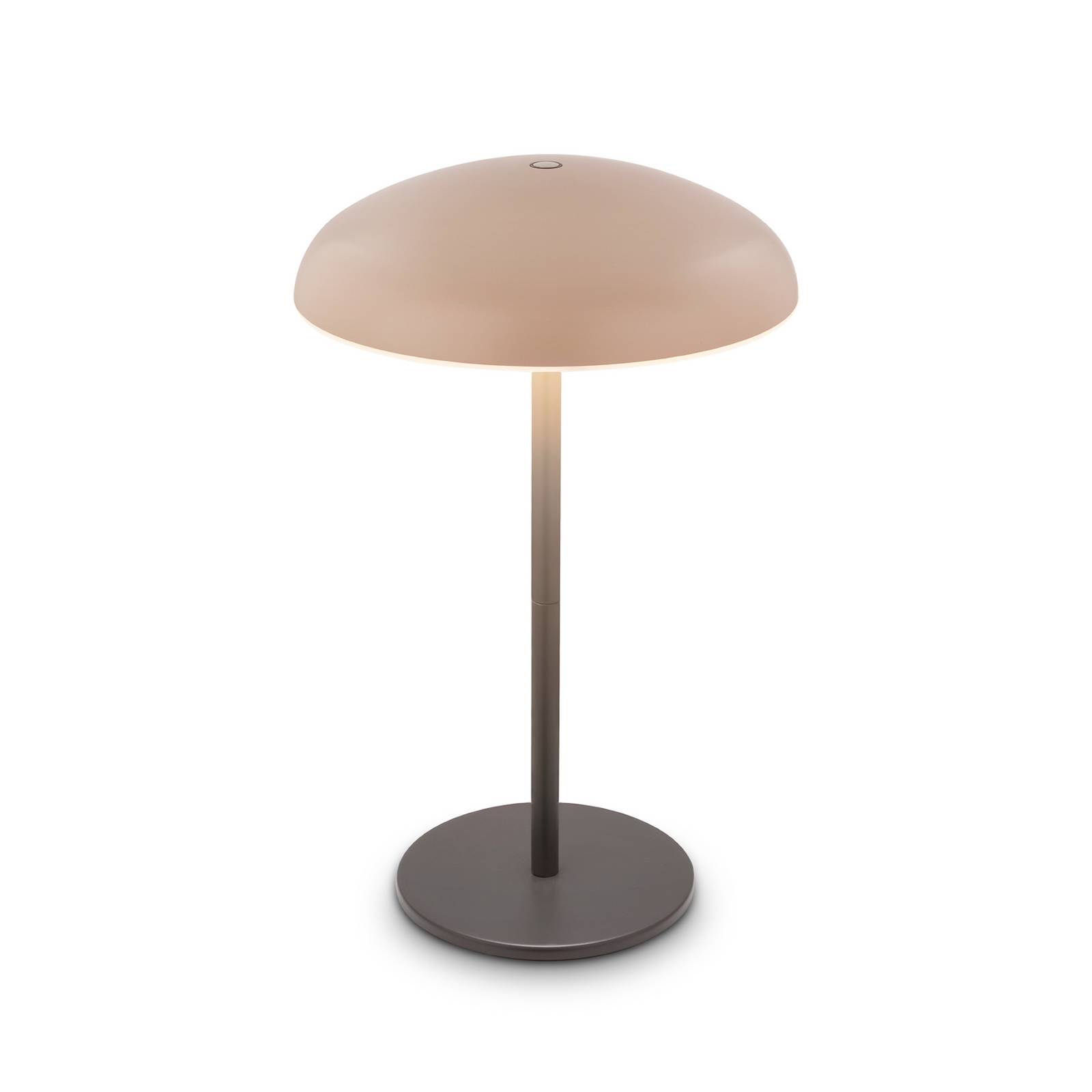 LED-Akku-Tischlampe Brilo unplugged Caxa 30, beige/anthrazit