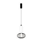 Candeeiro suspenso LED INKAS, altura 41 cm, preto, vidro/metal, CCT