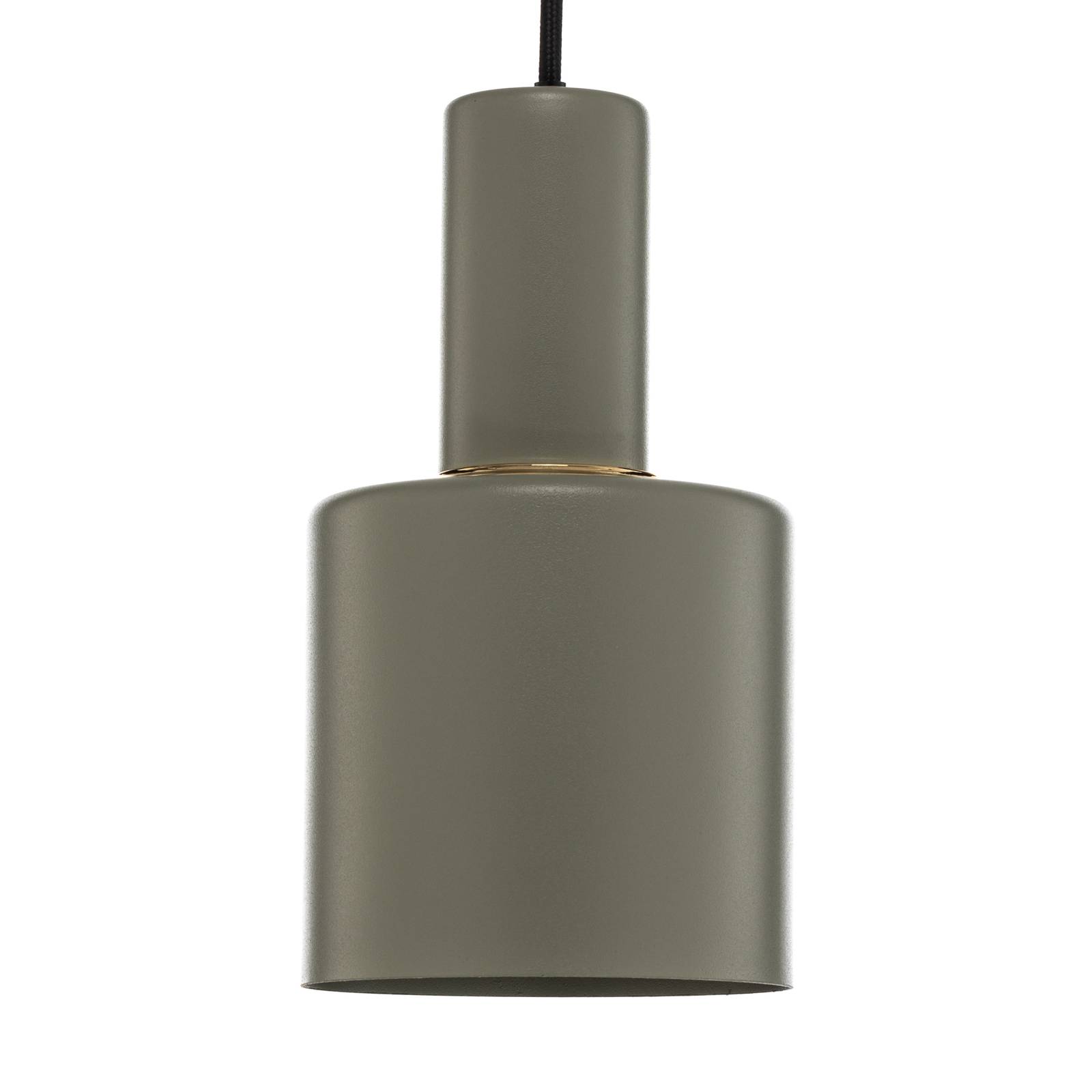 Lampa wisząca Euluna Selma, 1-punktowa, zielona, Ø 11 cm