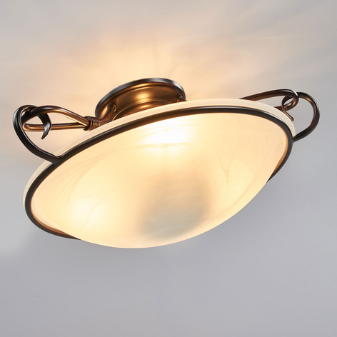 Dekorativ COMO taklampe i antikk rust