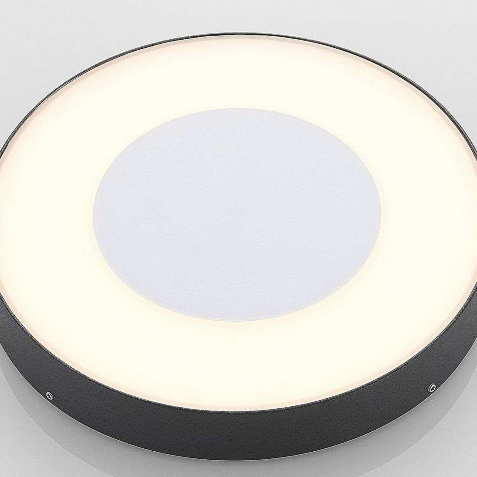 Sora LED Round Kültéri Mennyezeti Lámpa Érzékelővel Dark Grey - Lucande