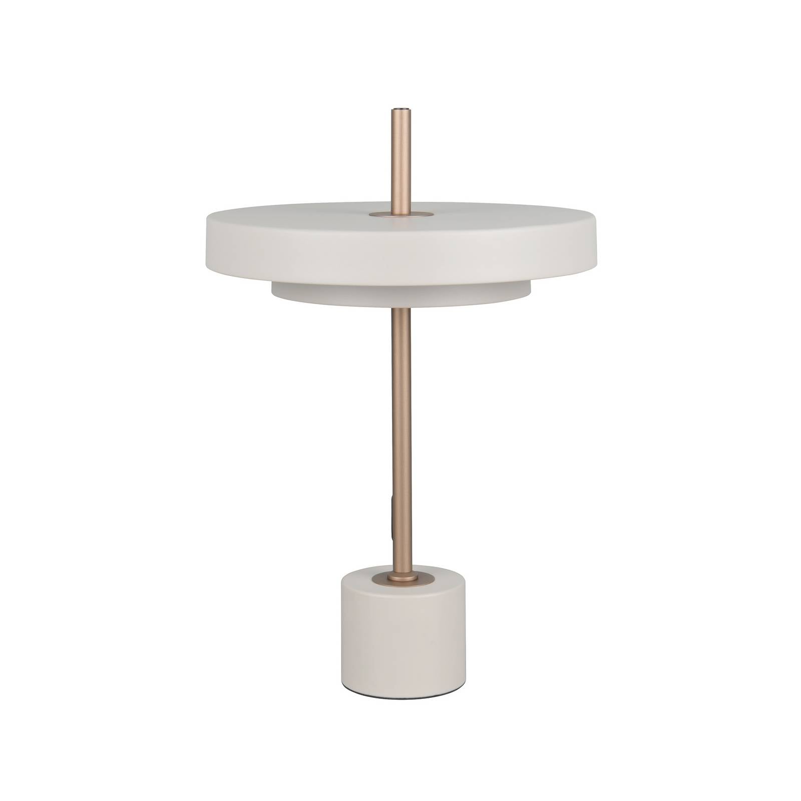 LED-Tischlampe Keaton, hellgrau, Höhe 45 cm, Metall, CCT
