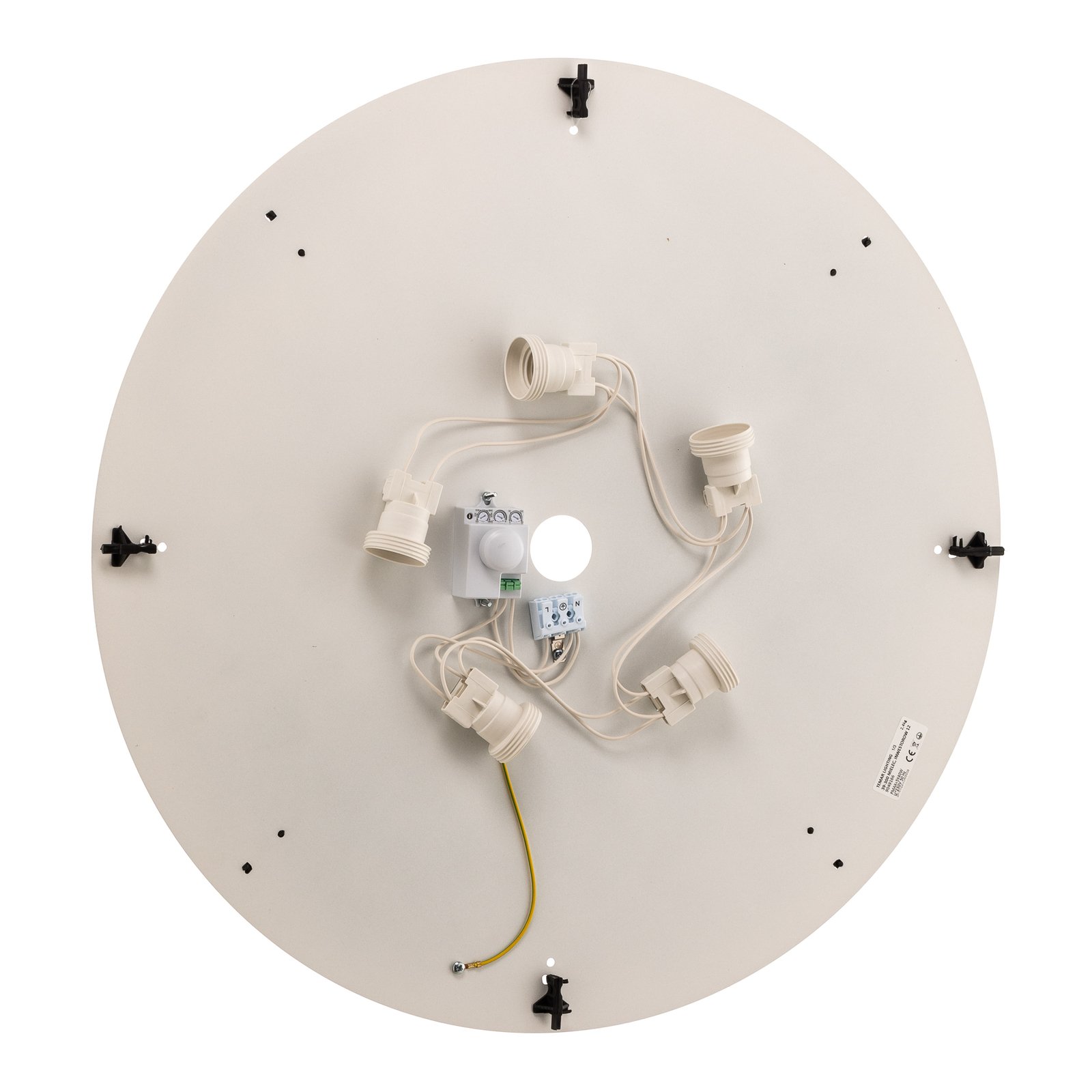Cleo 600 loftlampe, sensor, Ø 60 cm, grå