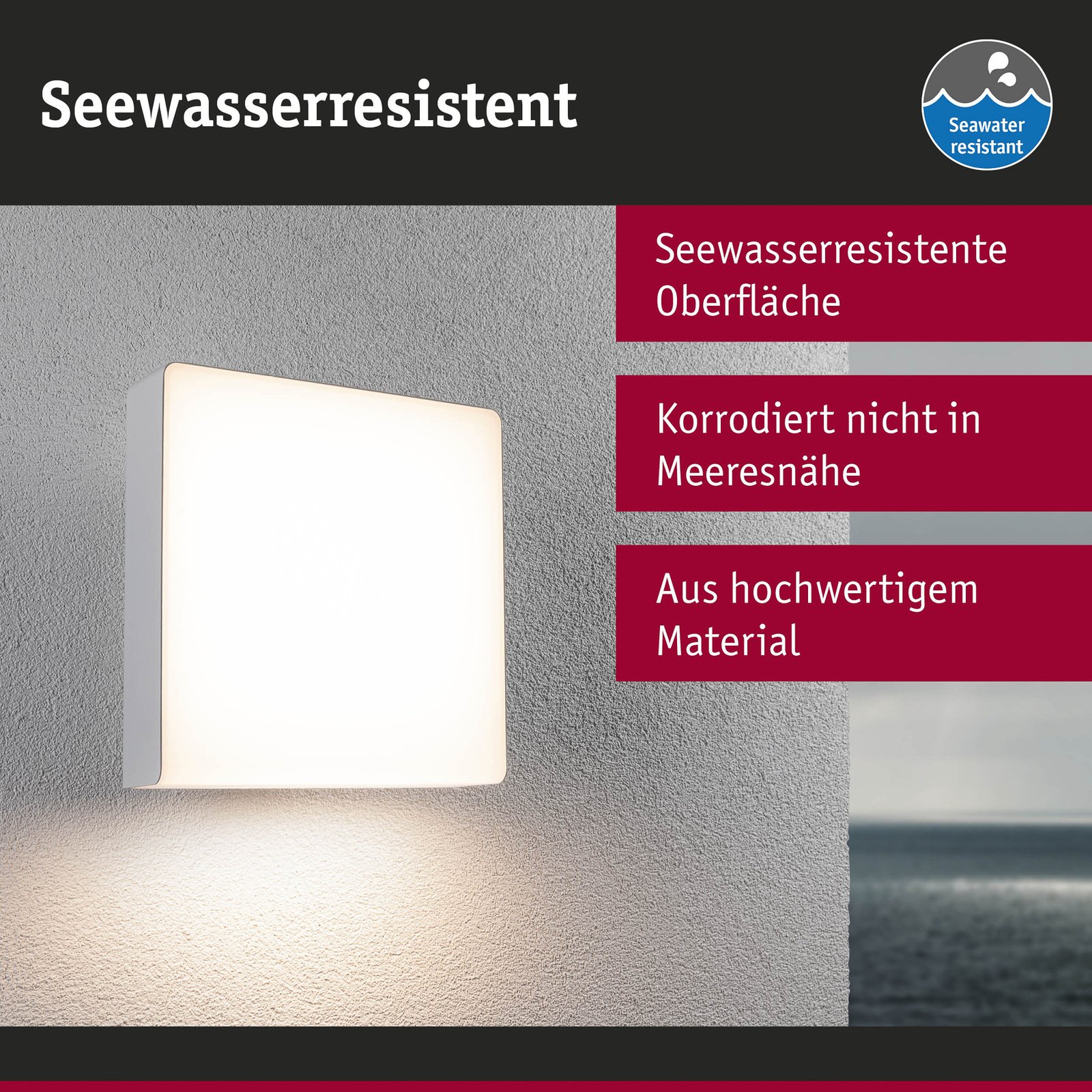 Azalena Außen Wandleuchte Zigbee SWR Weiß - Paulmann