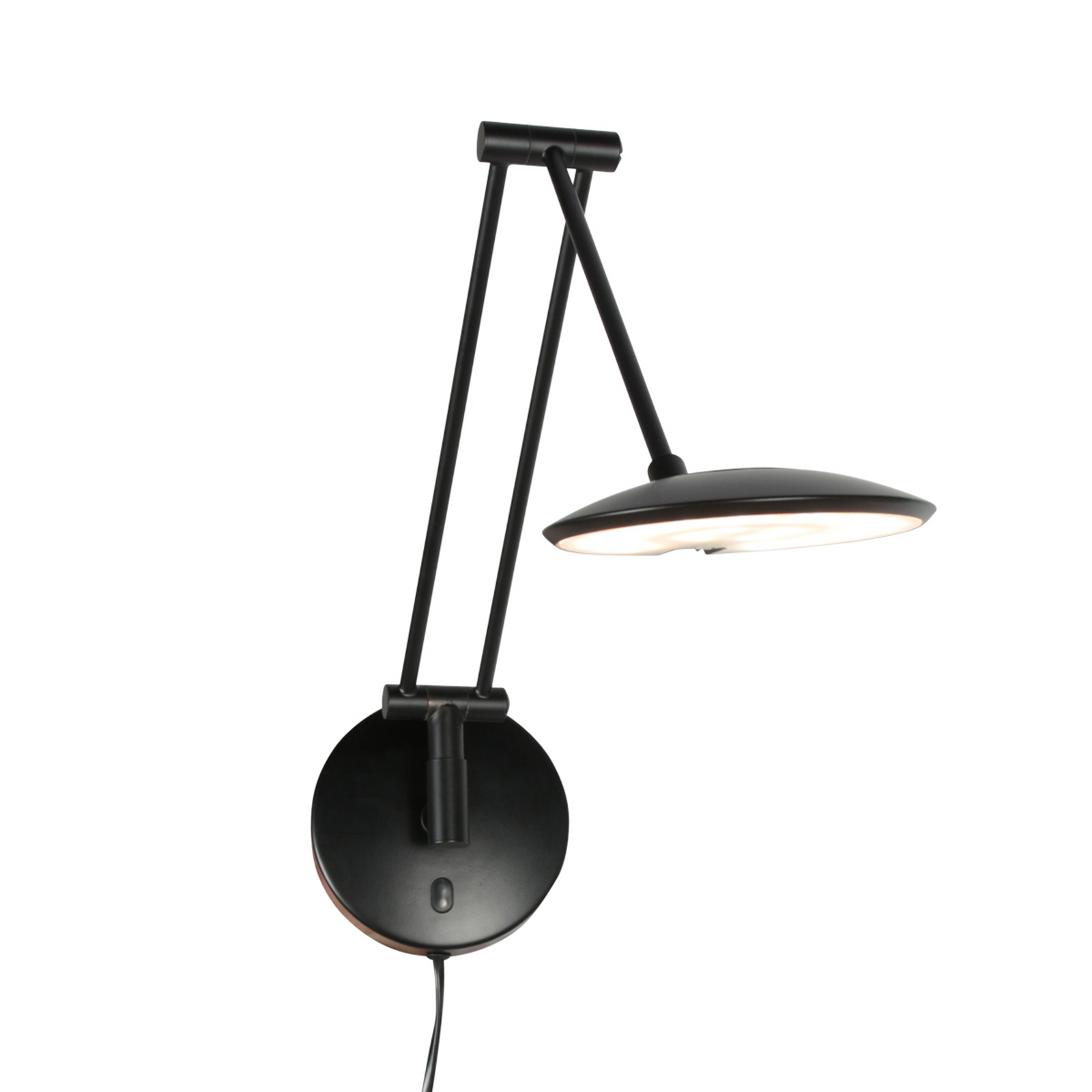 LED-Wandlampe Zenith 2 mit Arm schwarz, CCT, Metall, Stecker LED-Wandlampe Zenith 2 mit Arm schwarz, CCT, Metall, Stecker