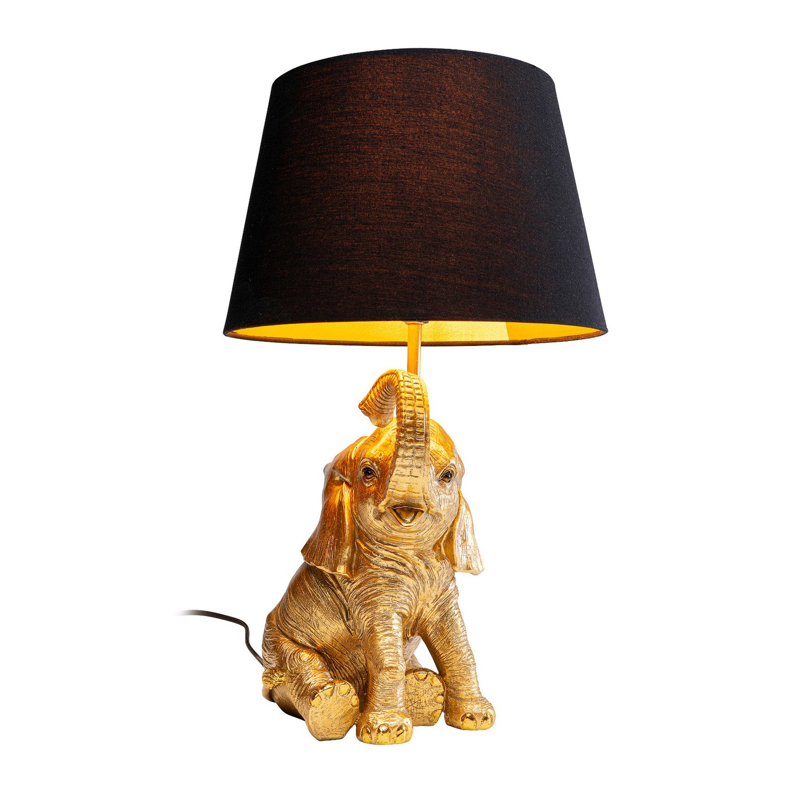 KARE Happy Elefant lampa stołowa z kloszem