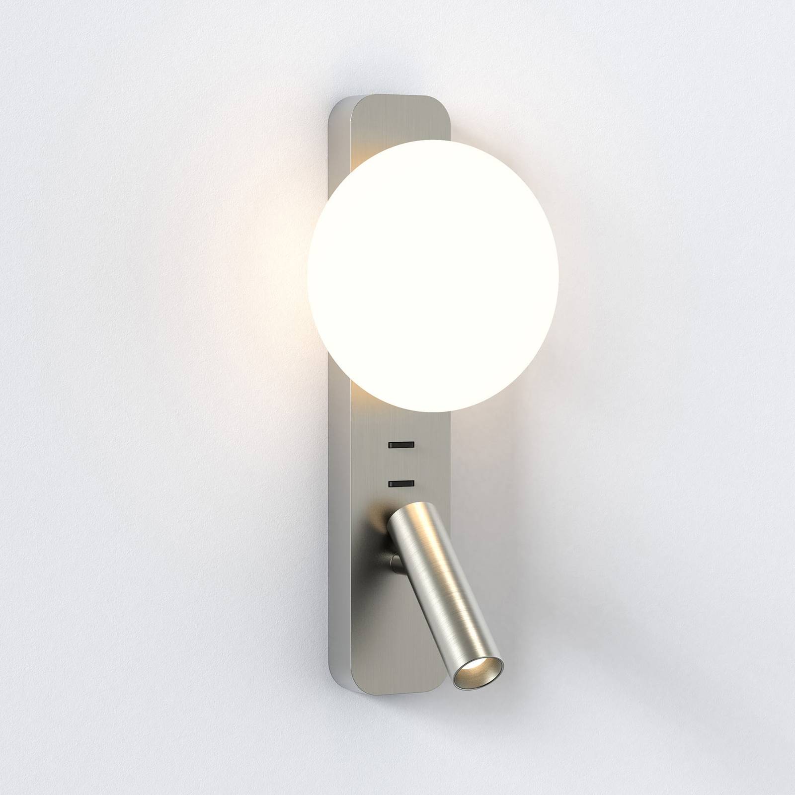 Astro Zeppo Reader wall lamp, reading light nickel Astro Zeppo Reader wall lamp, reading light nickel