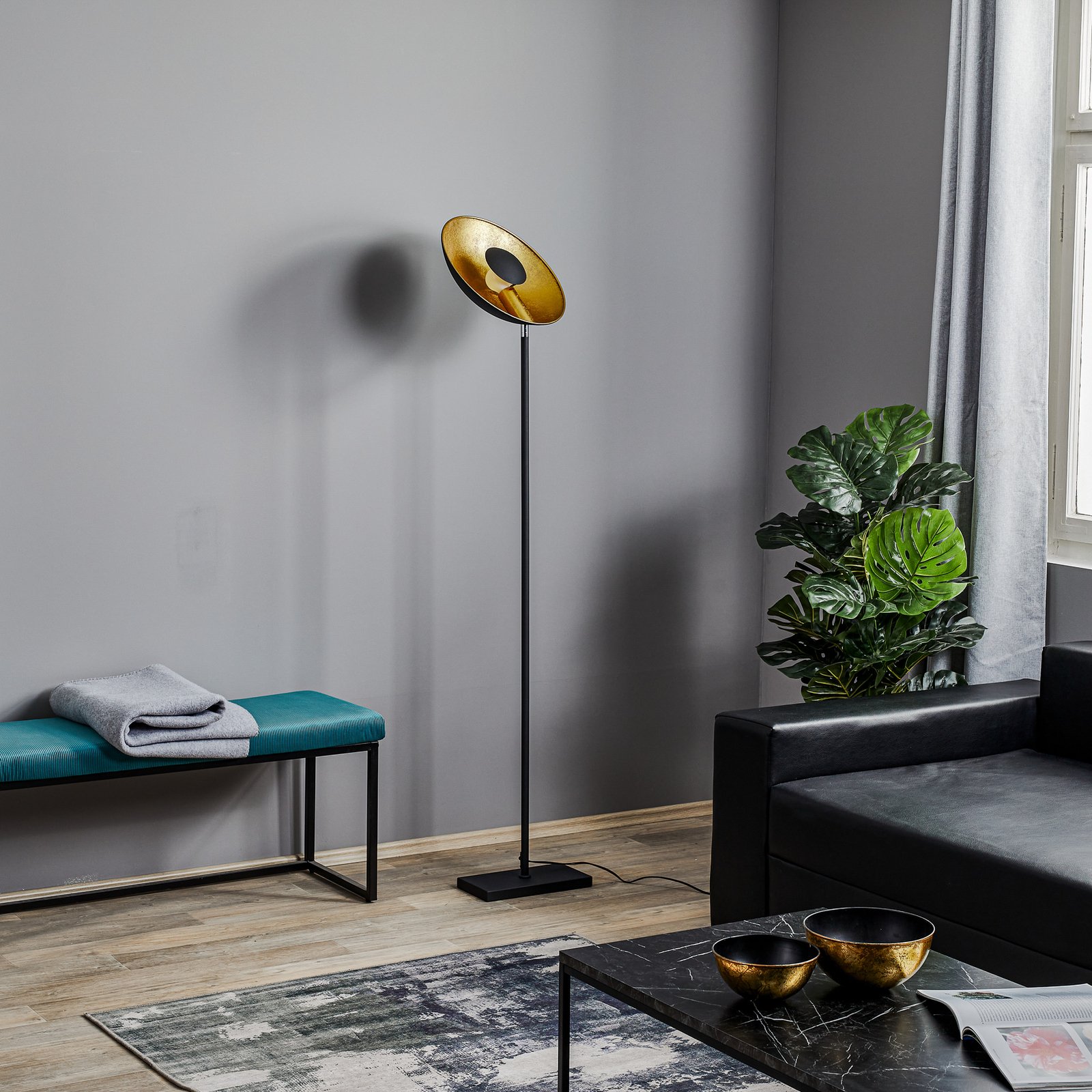 Captain Uplight Floor Lamp Sand/Black - By Rydéns