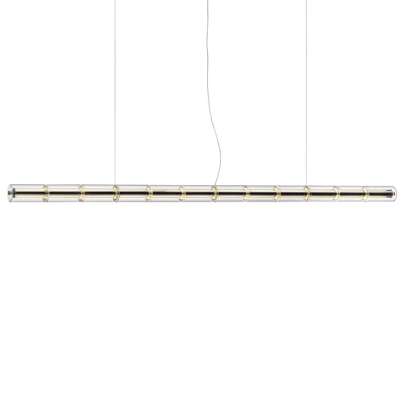 FLOS LED pendant light LUCE CILINDRICA S3, glass
