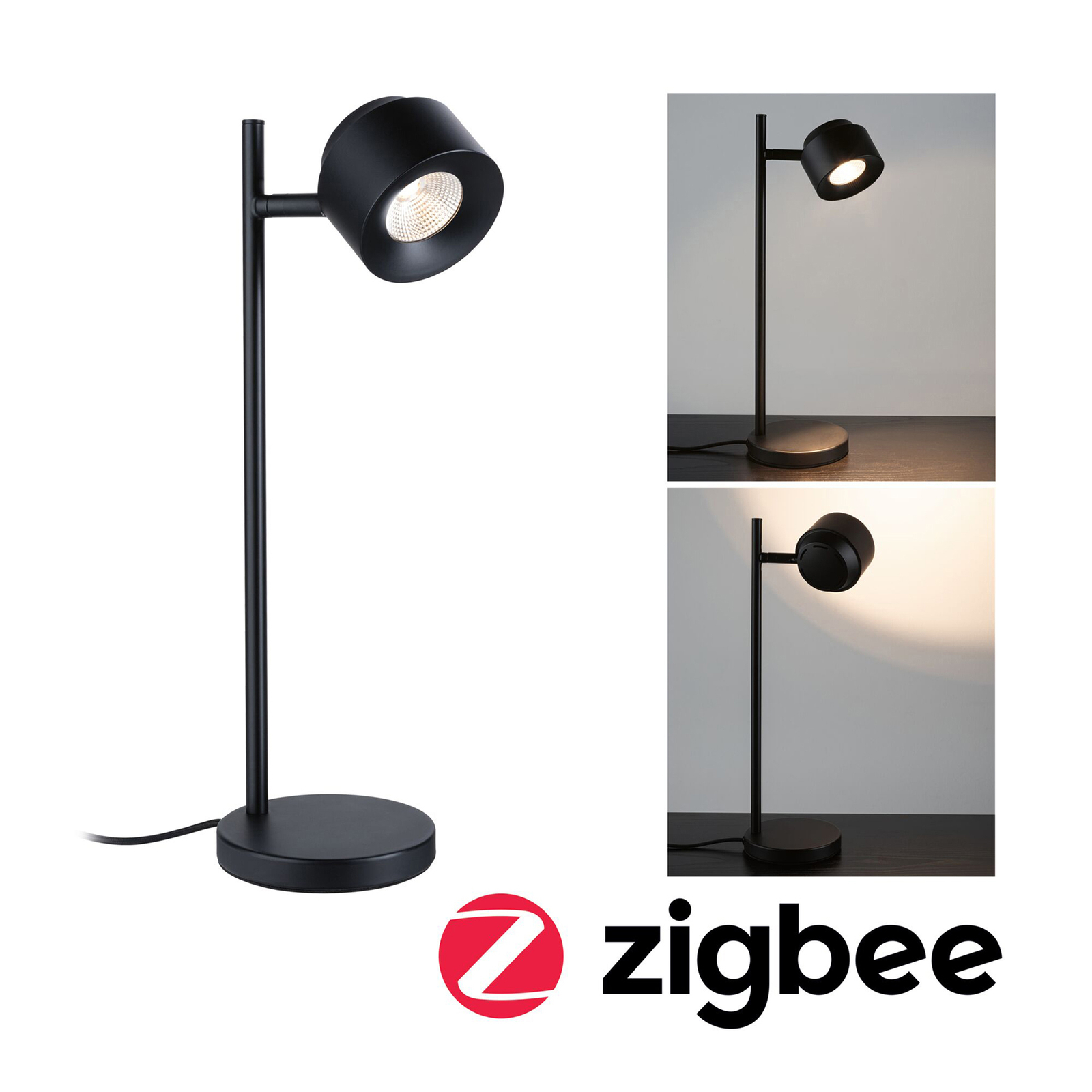 Paulmann Puric Pane ZigBee table lamp height 40 cm
