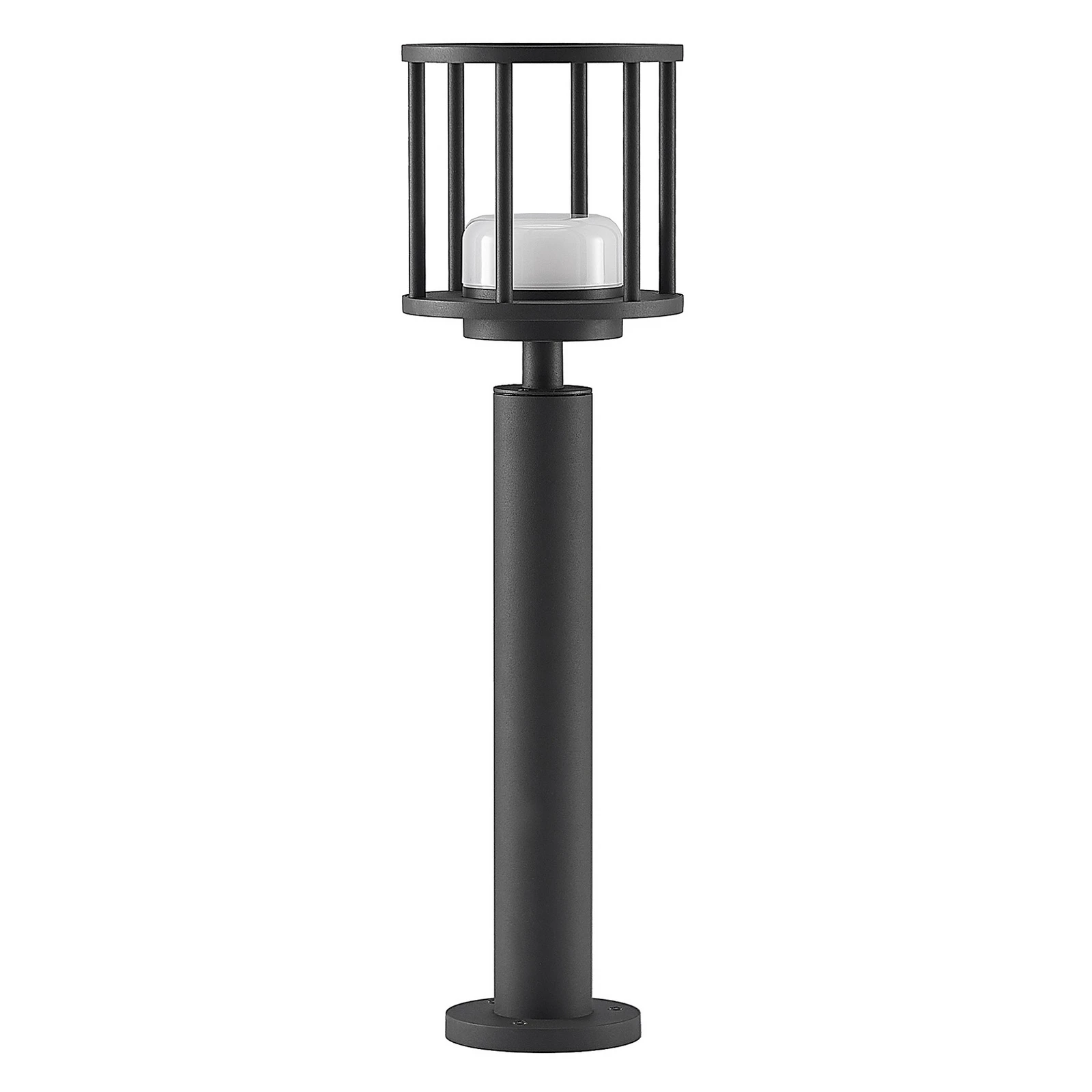 Lucande Borne lumineuse Bérénice, 60 cm, gris foncé, métal, GX53