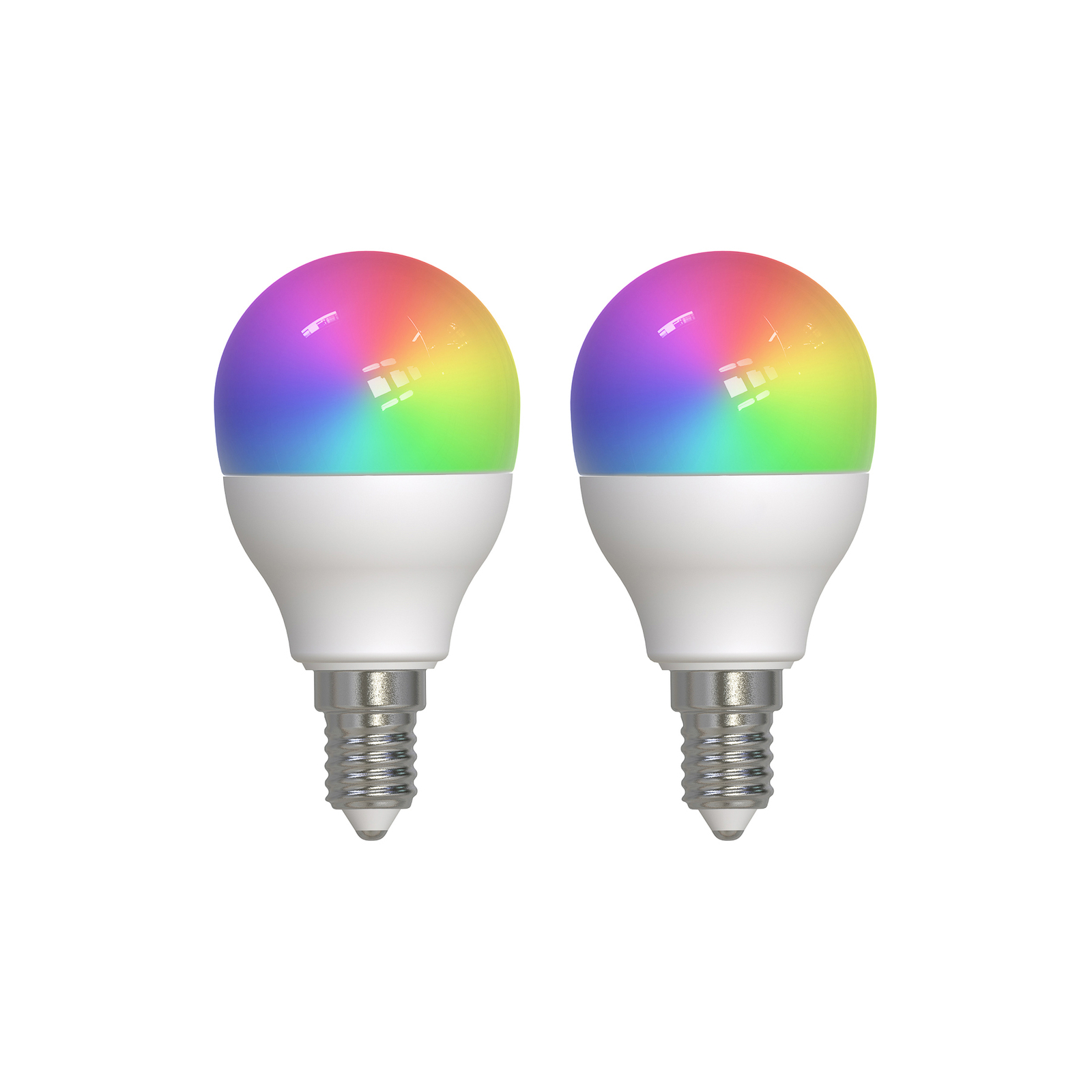 LUUMR Inteligentná LED žiarovka, E14, 4,9 W, CCT, RGB, Tuya, 2 ks