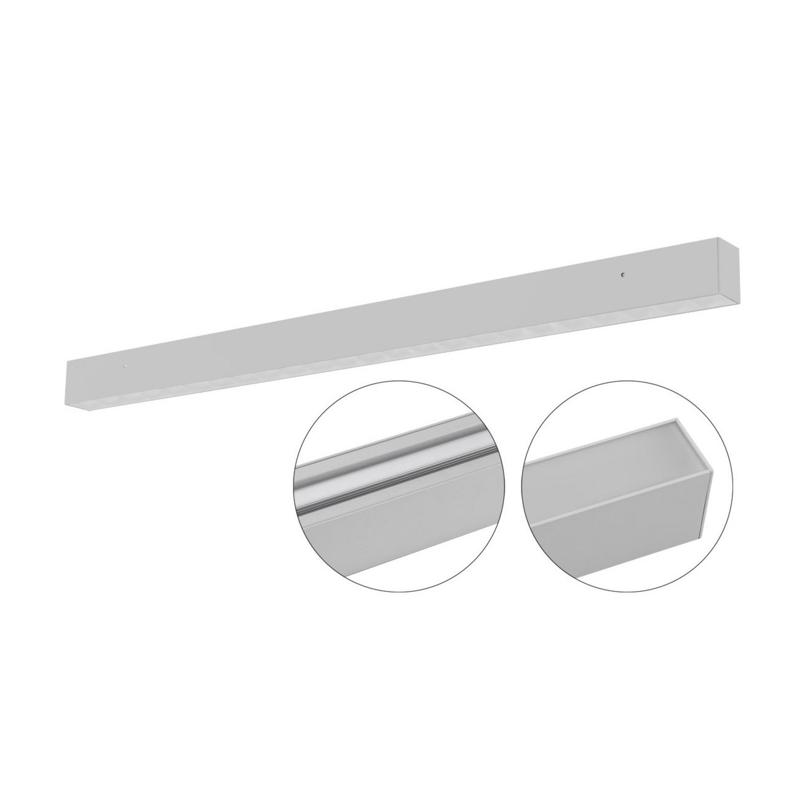 EVN Munus LED plafonieră cu LED-uri argintie 50W