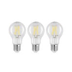 LED-filamentlampa E27 8W klar 2.700K dimbar set om 3