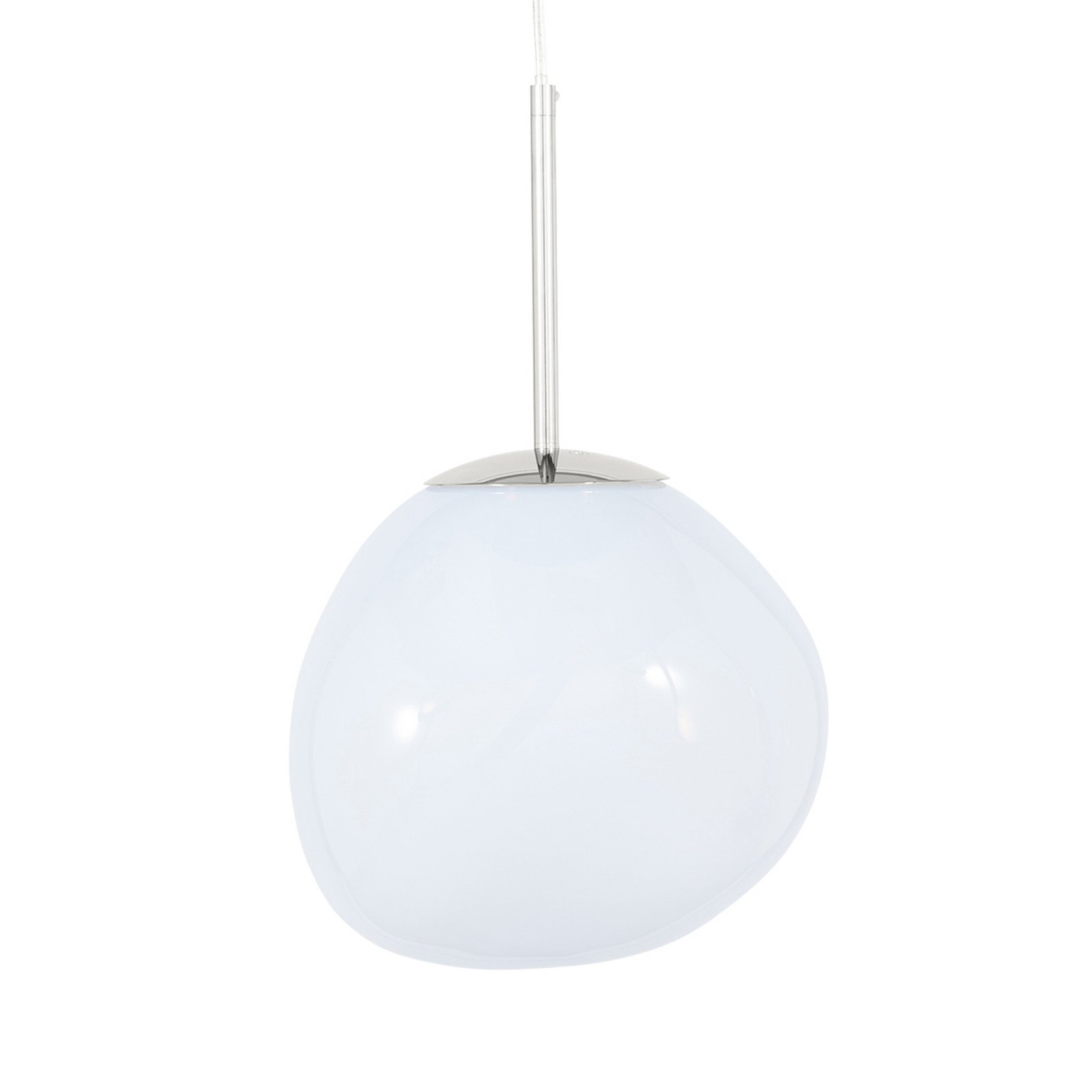 Tom Dixon, LED-Hängelampe Melt, Ø 28 cm, opal/silberfarben
