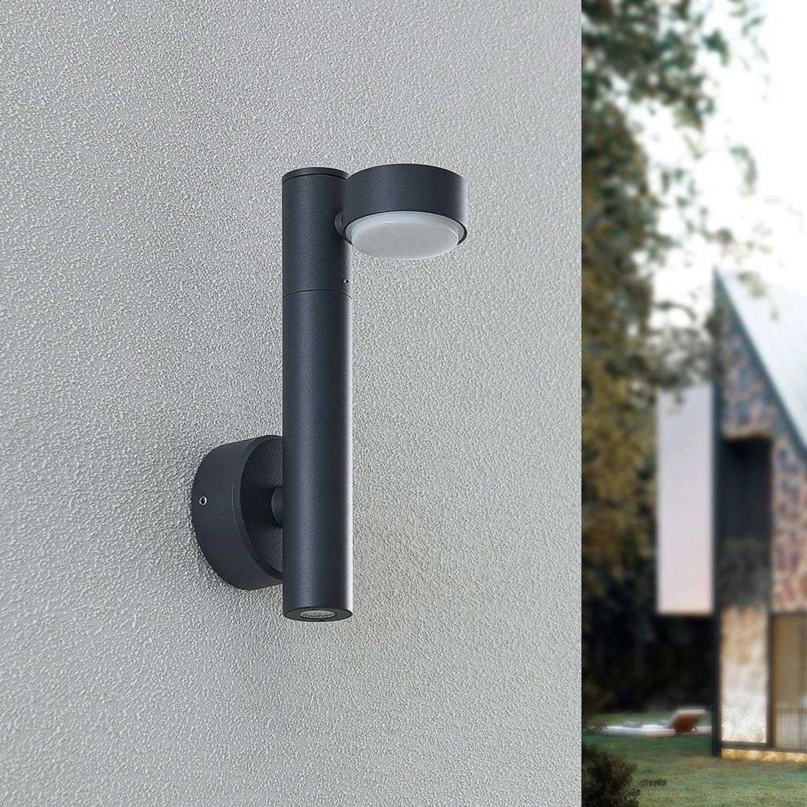 Kynlee 2 LED Aplica de Exterior Dark Grey - Lucande