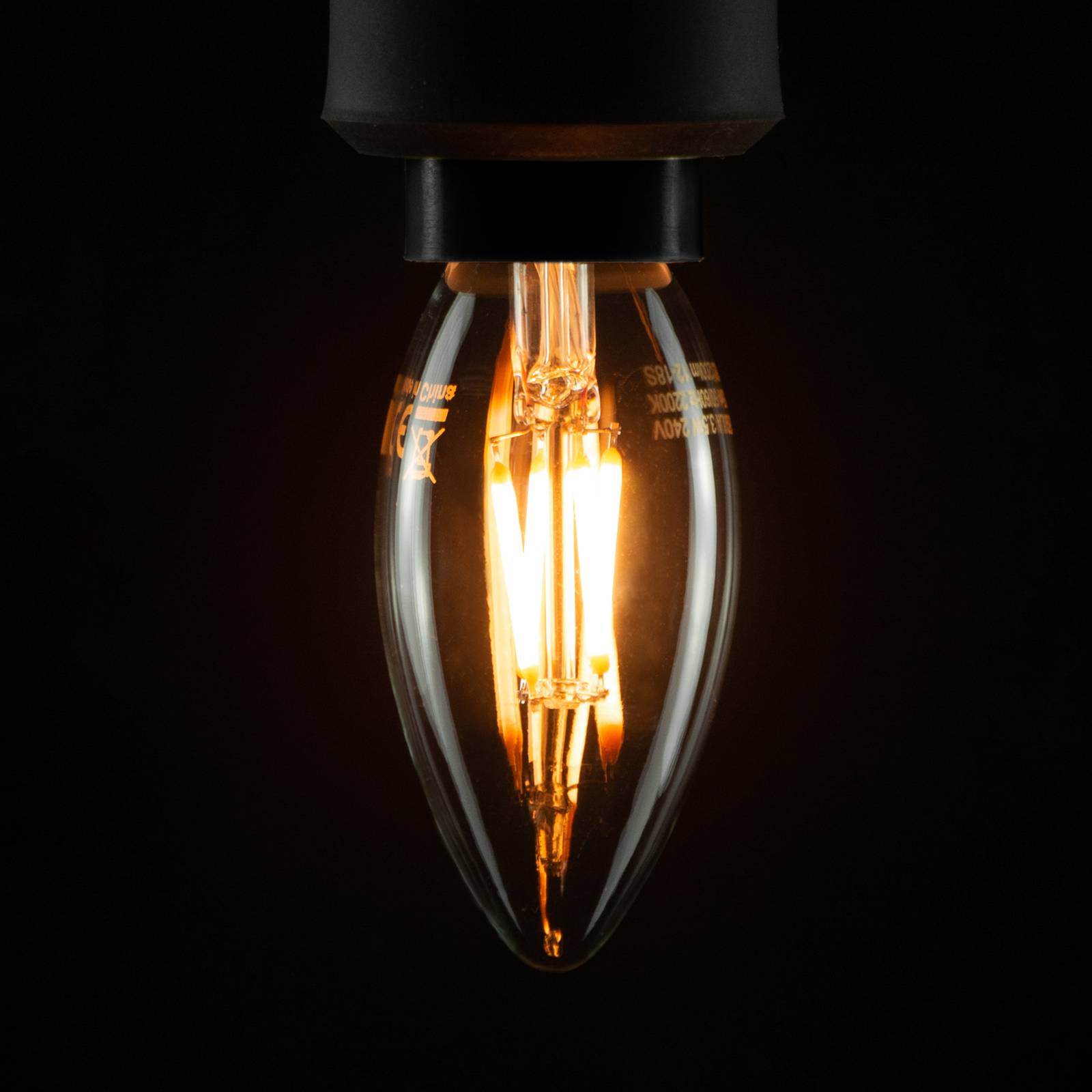 Image of SEGULA ampoule bougie LED E14 3W 2 200K filament 4260751132016