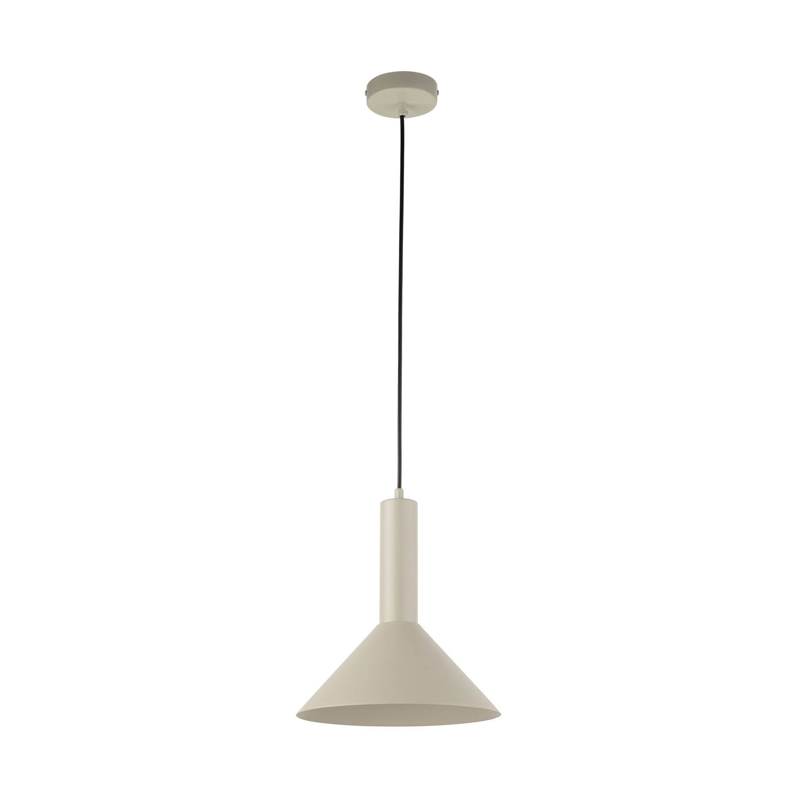 Lampă suspendată Vitrum cone, taupe, conică, Ø 26 cm