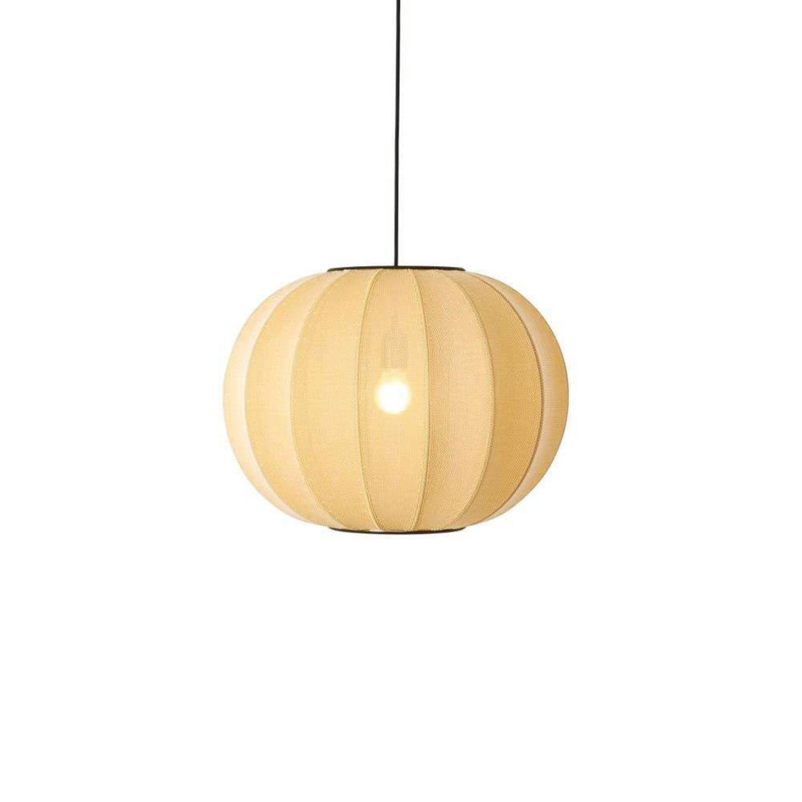 Knit-Wit 45 Round LED Pendel Sunrise Made By Hand - Soveværelse - Stof / tekstil billede