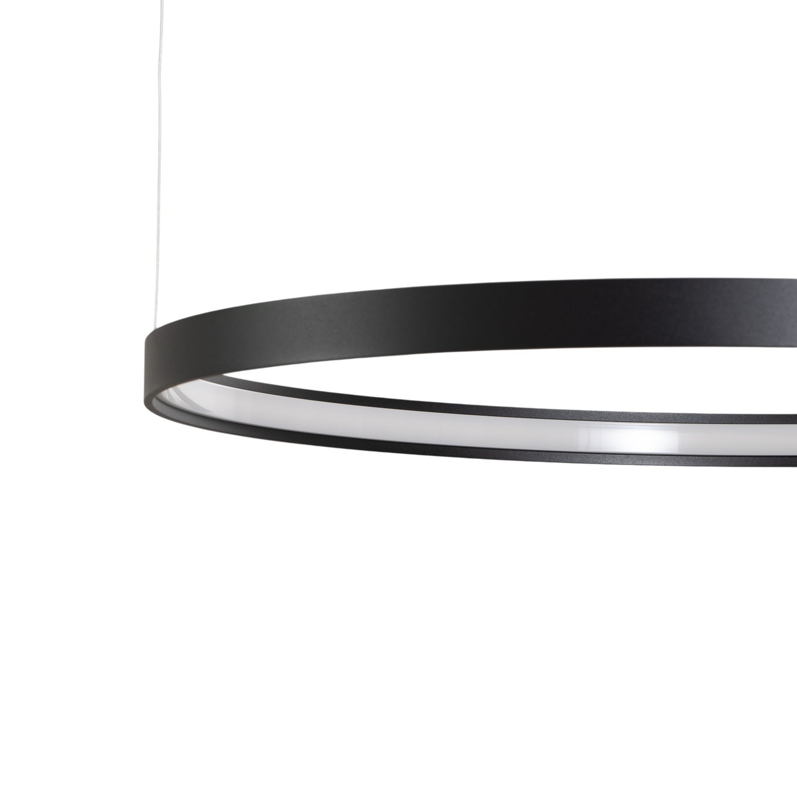 Suspension LED Rio 110 horizontale 3 000 K noire