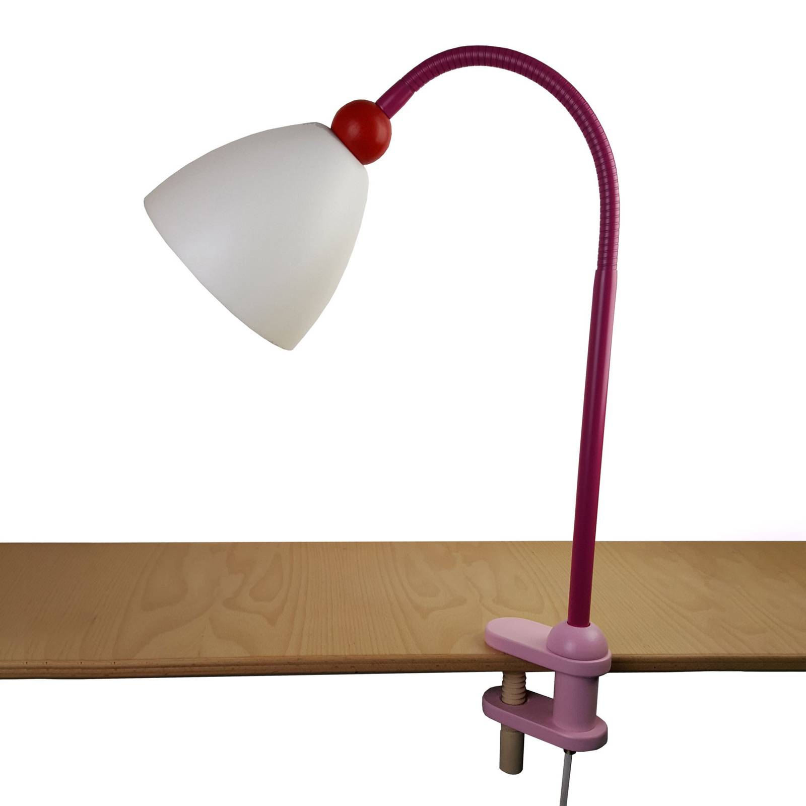 Niermann Standby Clip On Light - Children's Room - Clip / Plug-in Light - Reading Lamp - Pink