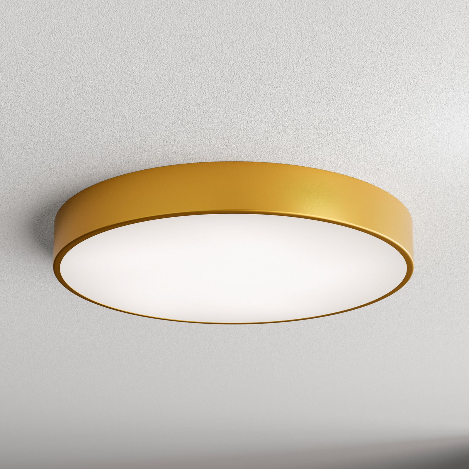 TEMAR LIGHTING Cleo plafonieră Ø 60 cm IP20 aurie metal E27 - Camera de zi / sufragerie - modern - auriu alb - Sticlă