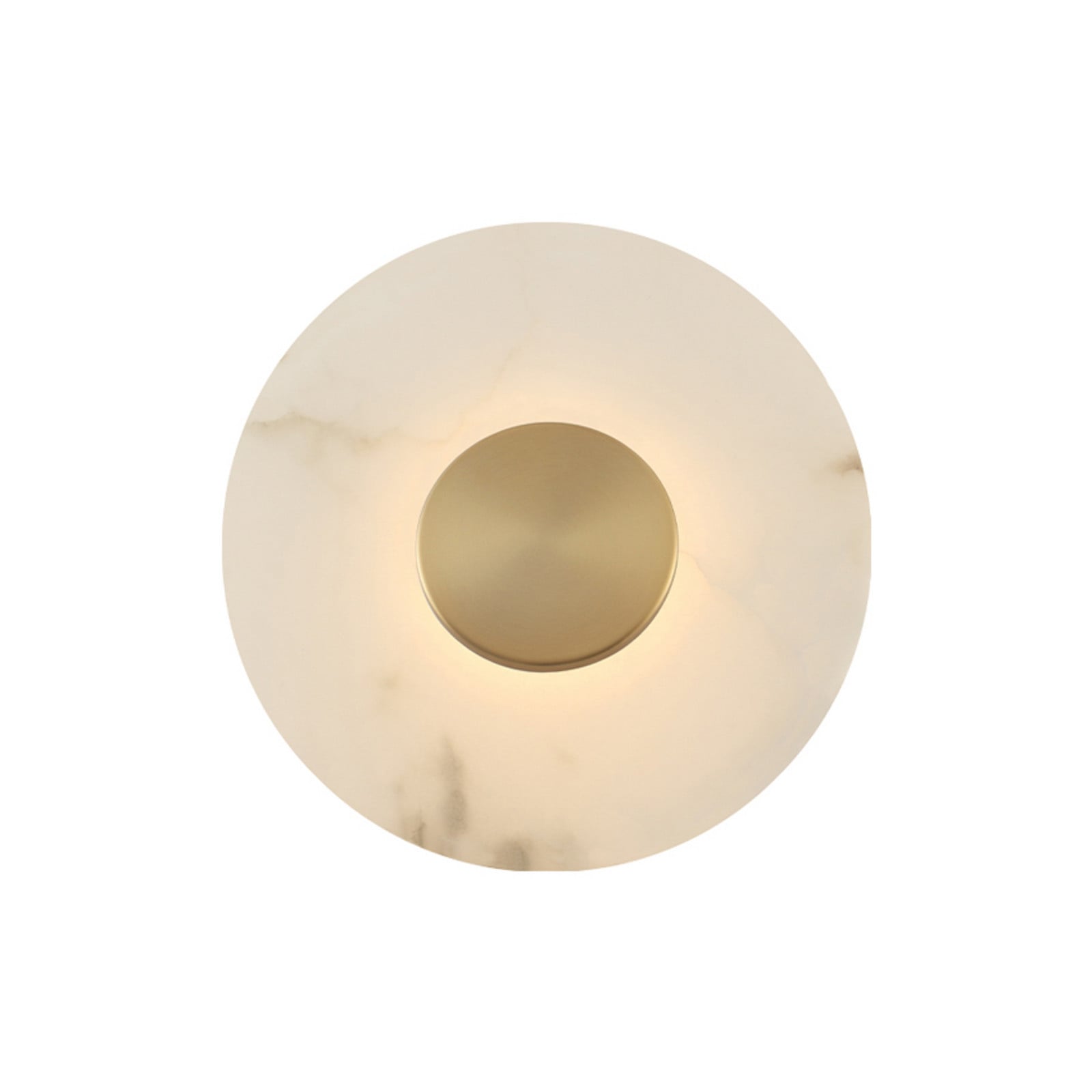 Viokef Aplică de perete cu LED Allison auriu/alb Ø 30 cm metal - Camera de zi / sufragerie - auriu alb - Plastic