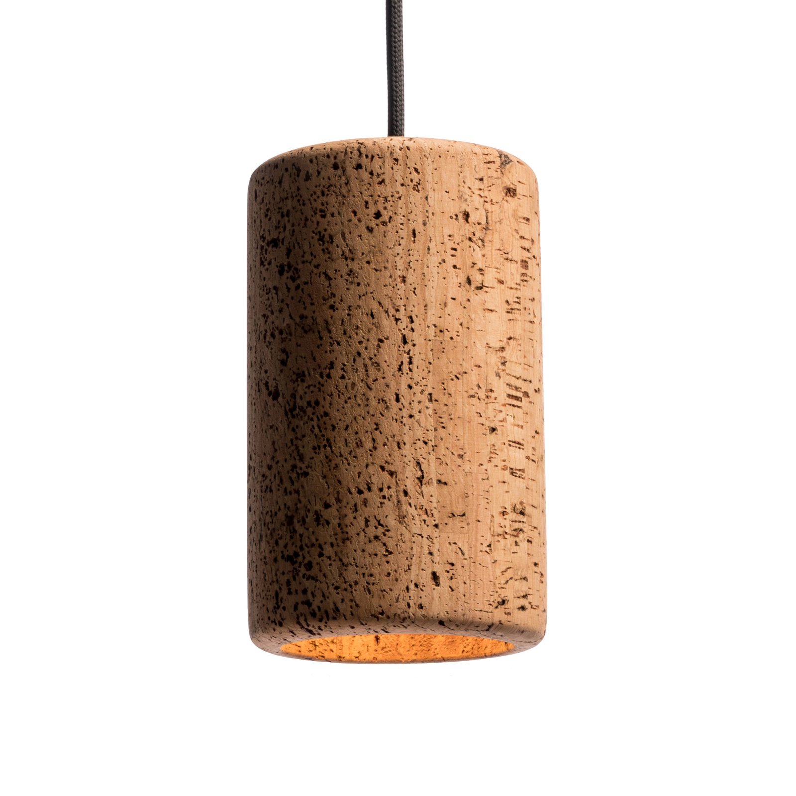 Porto pendant light made of cork