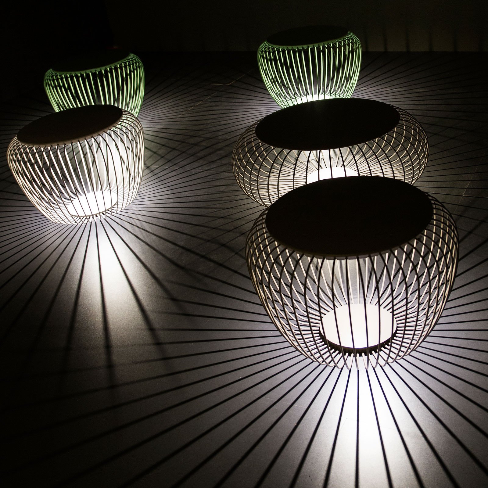 Meridiano 4710 Außenleuchte, Ø 64 cm, creme - Vibia Meridiano 4710 Außenleuchte, Ø 64 cm, creme - Vibia