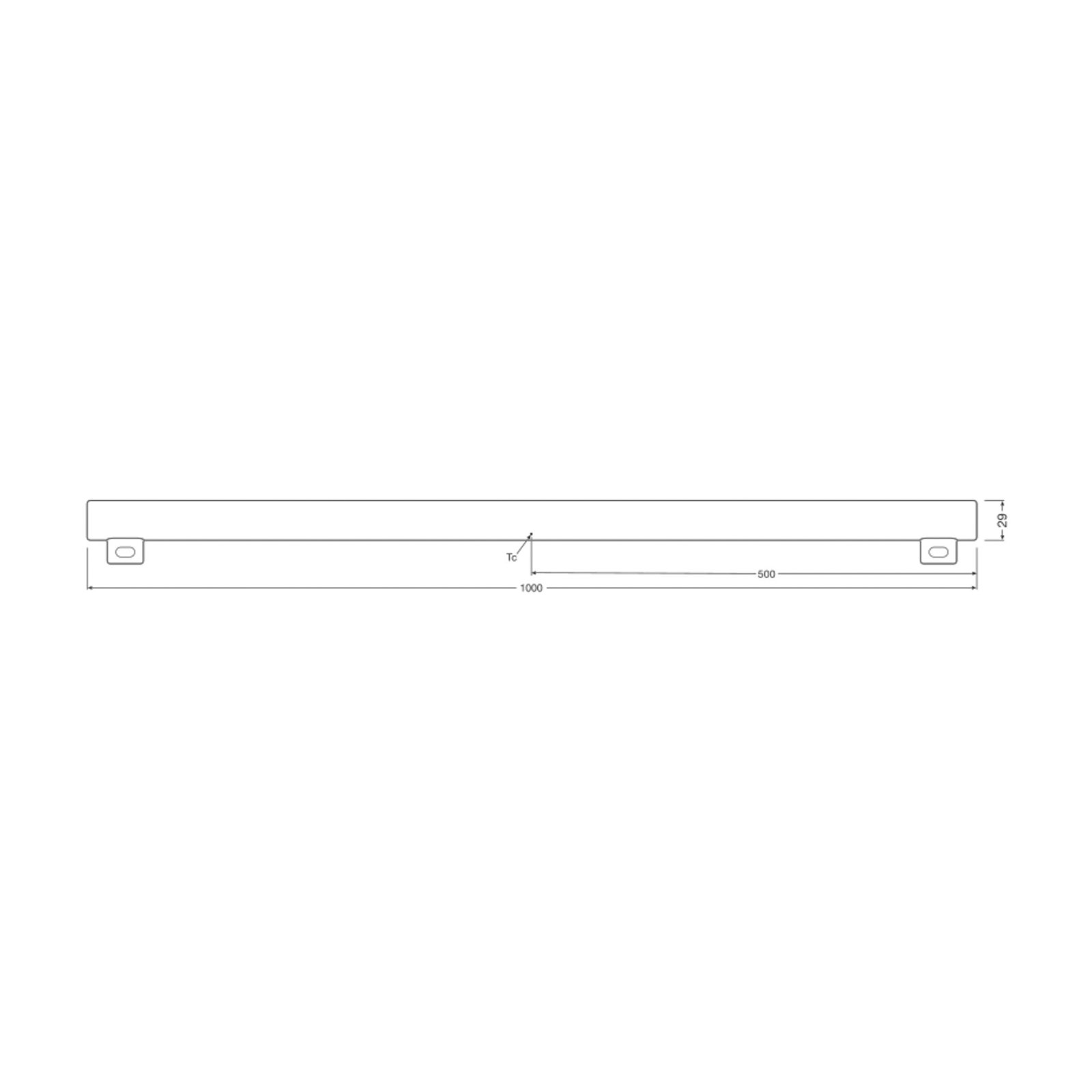 OSRAM LED buislamp S14s 9,9W buislamp 2.700K 100cm mat dimbaar