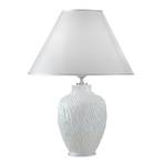 Bordlampe Chiara av keramikk, hvit, Ø 30 cm
