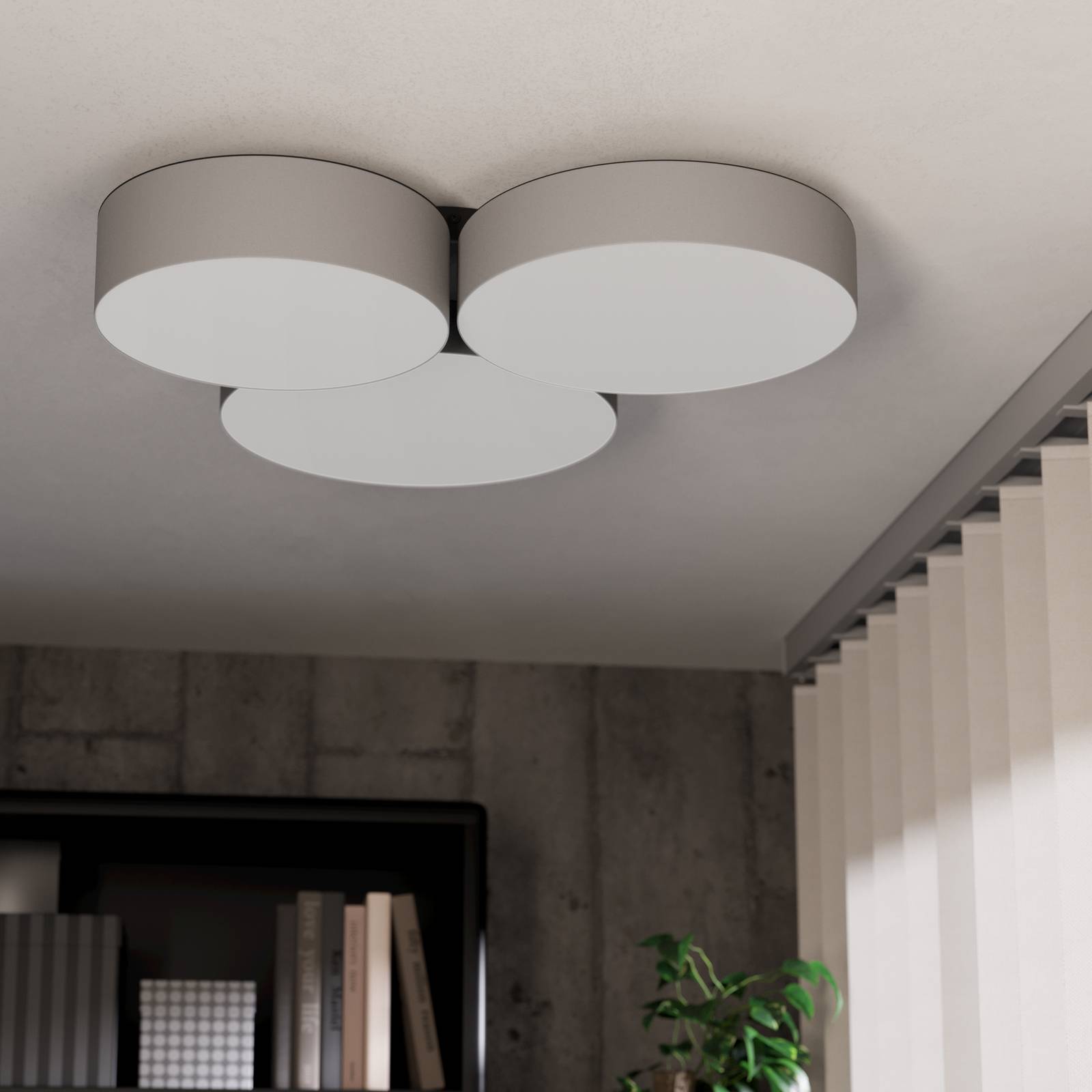 EGLO connect Inteligentna lampa sufitowa LED Barbano-Z, szara