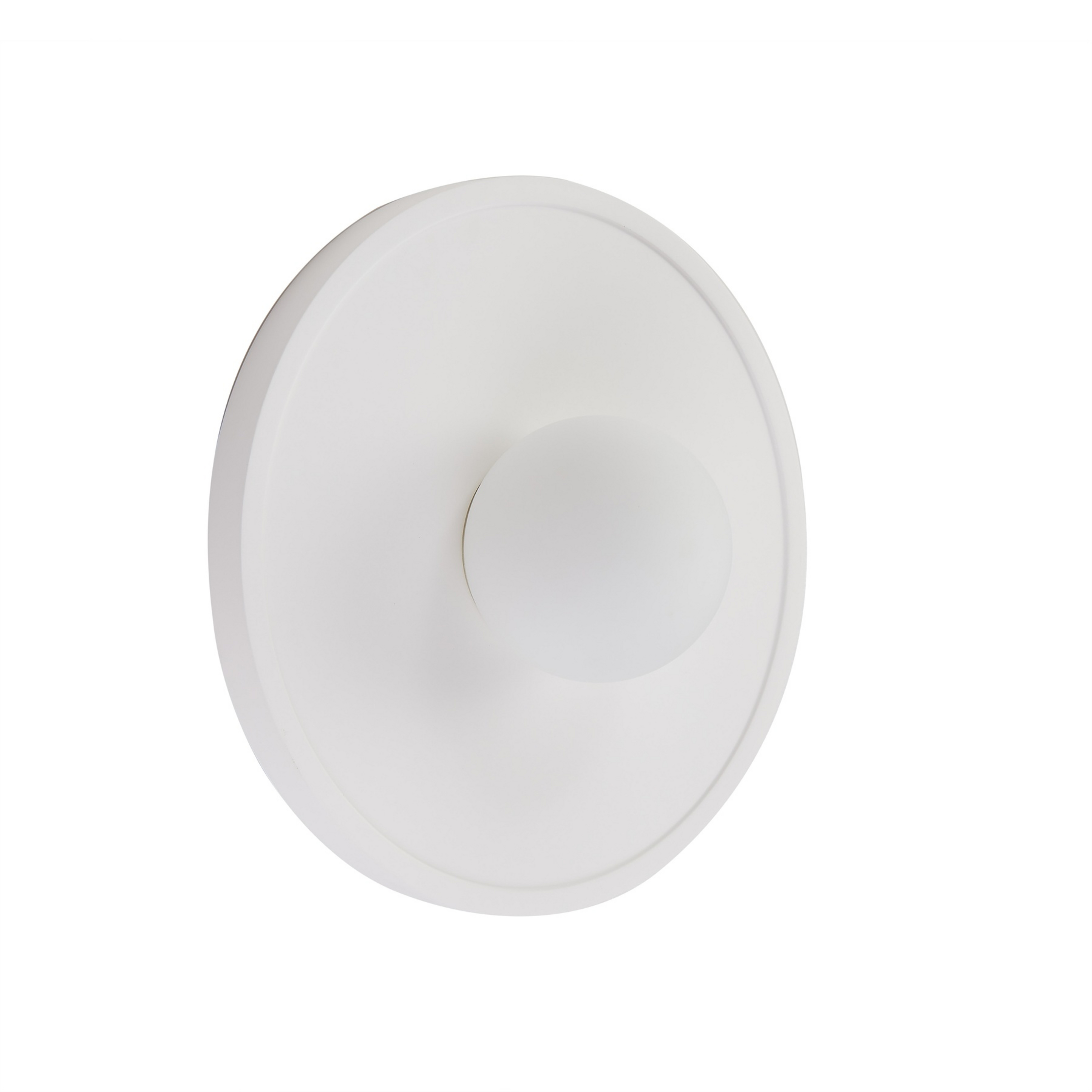 Nielson wandlamp Ø 28 cm wit gips - Lindby