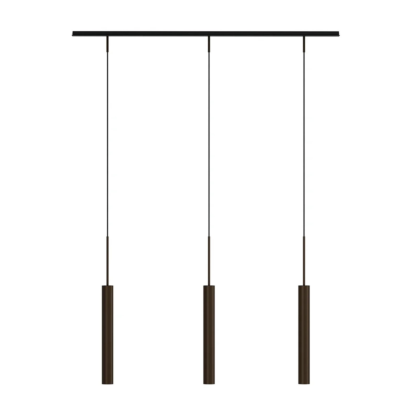 Tubulaire Rail 3 Pendelleuchte Alu/Anodized Bronzed - Audo Copenhagen