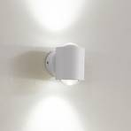 Lindby wall spotlight Jyla, white, 4,200 K, up/down, lens