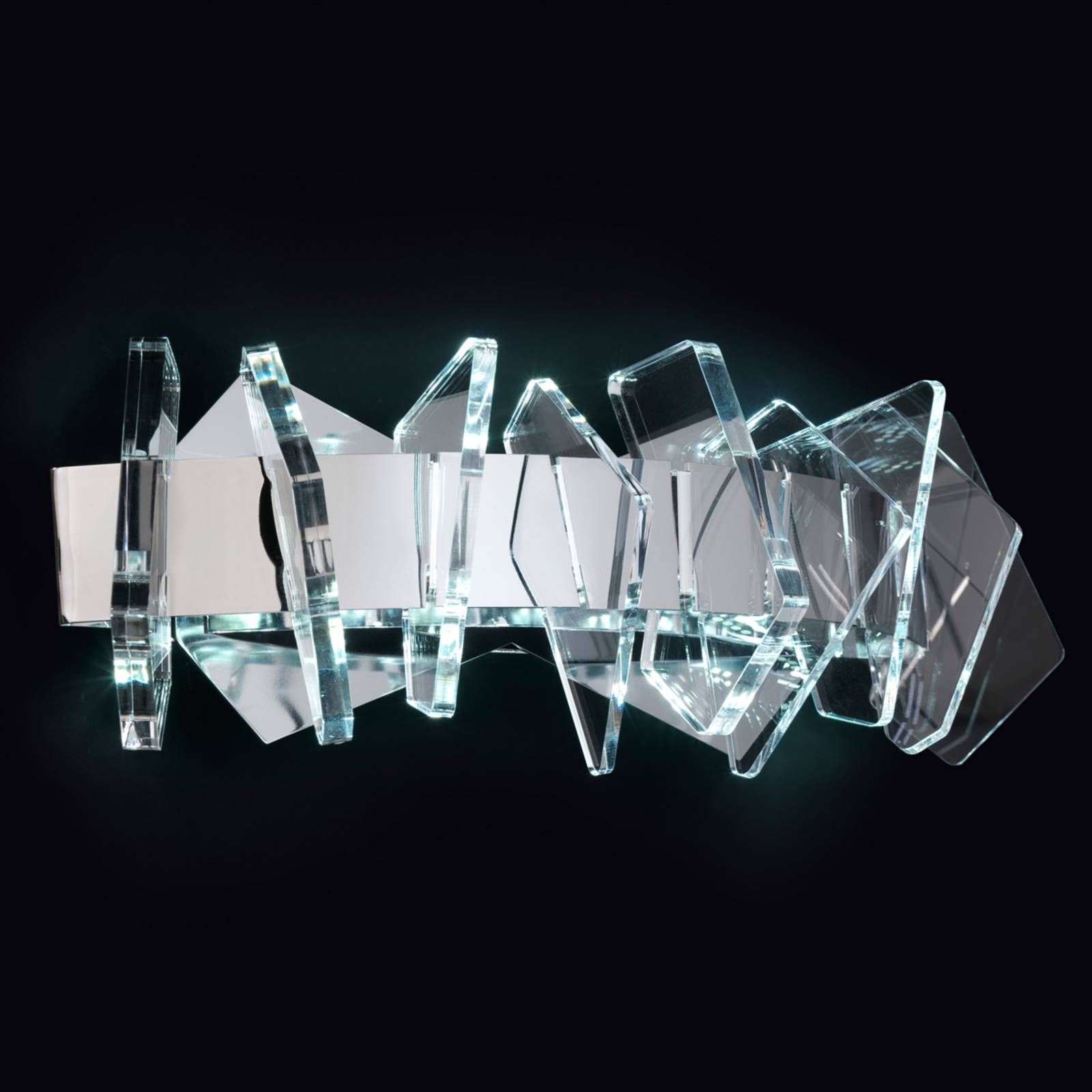 EOS - moderne LED-Wandleuchte mit Glasdekoration