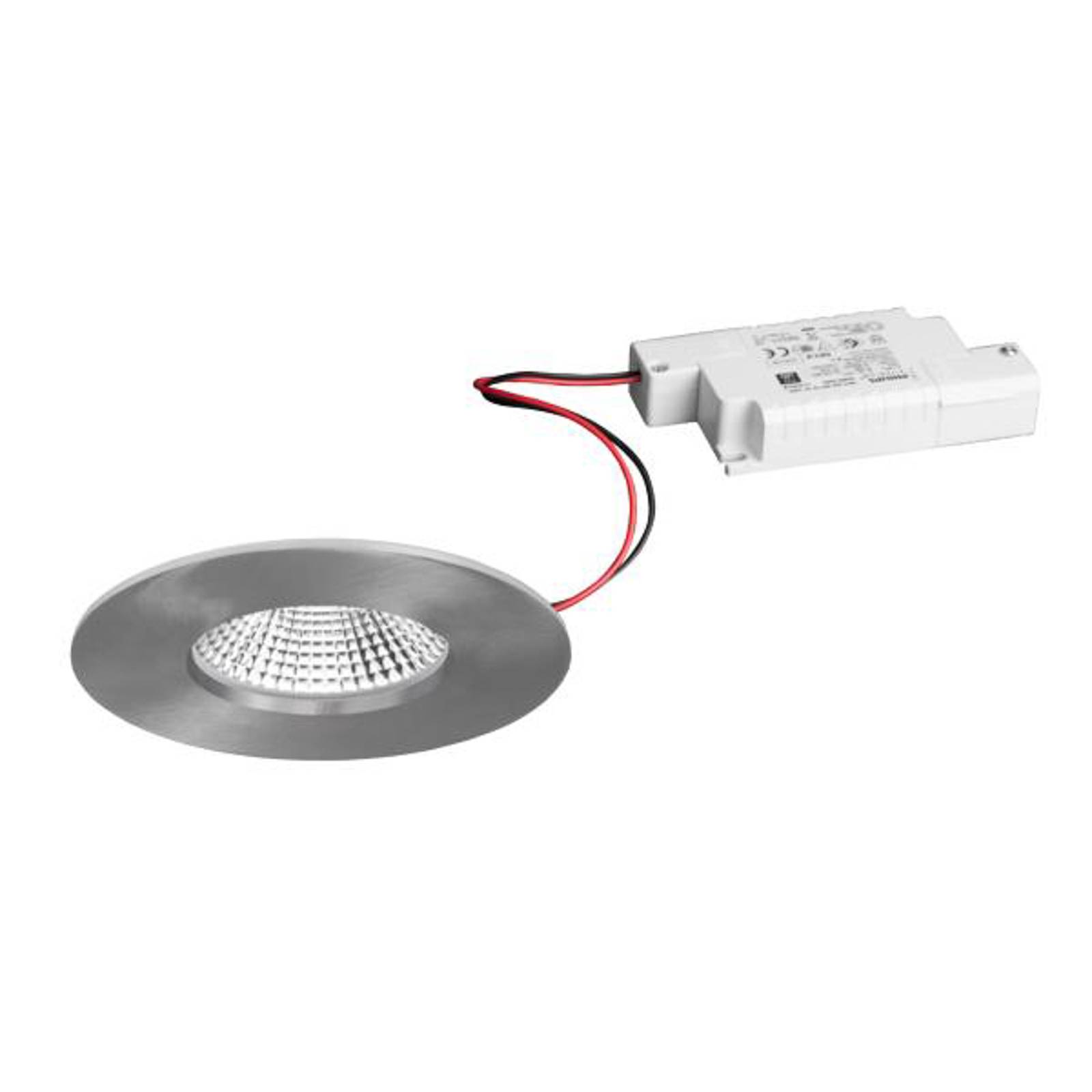 BRUMBERG BB20 Downlight voor Badkamer - alu / grijs / zink - Aluminium - inbouwspot plafond - Inbouwlamp - dimbaar