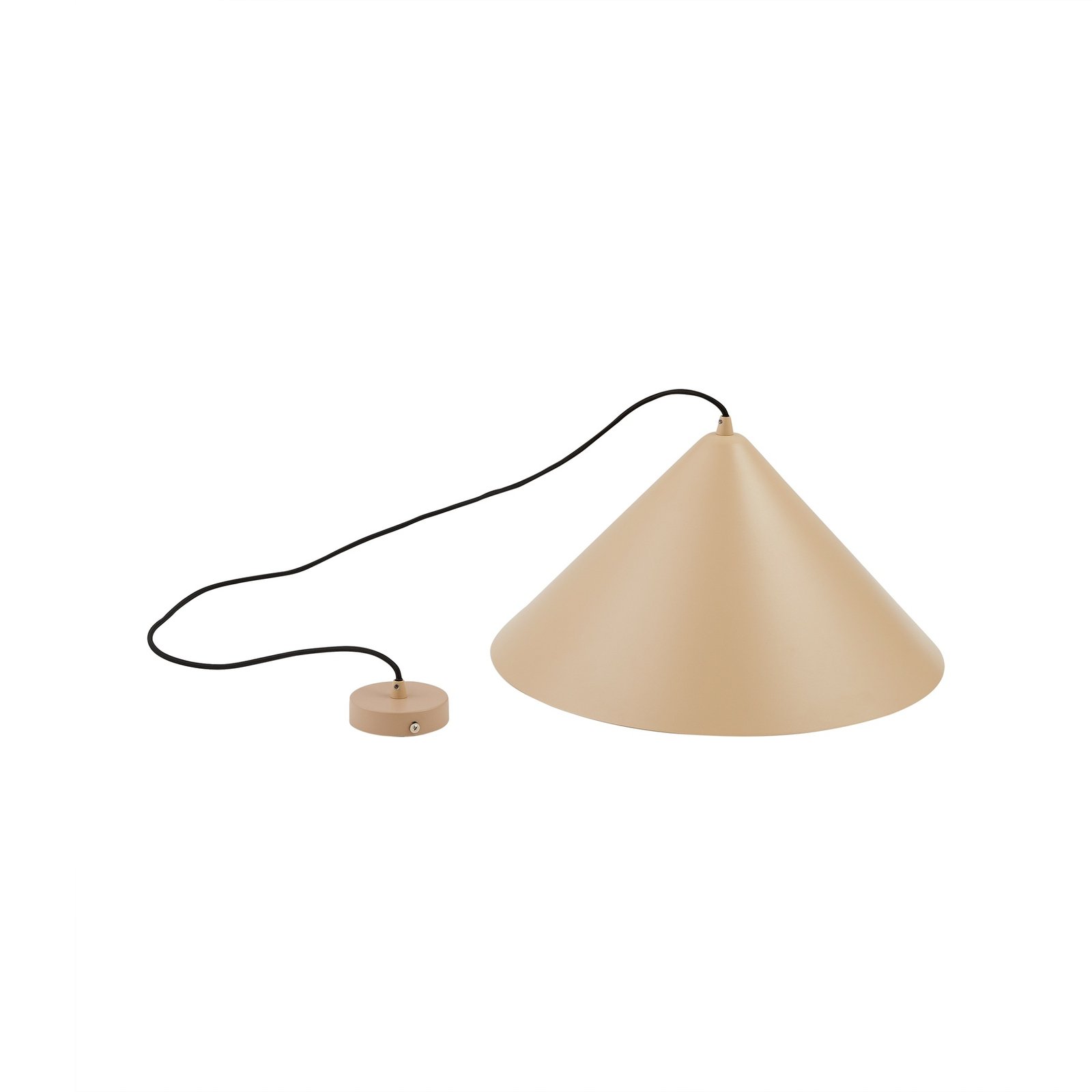 Lindby suspension Clarine, beige, Ø 50 cm, métal