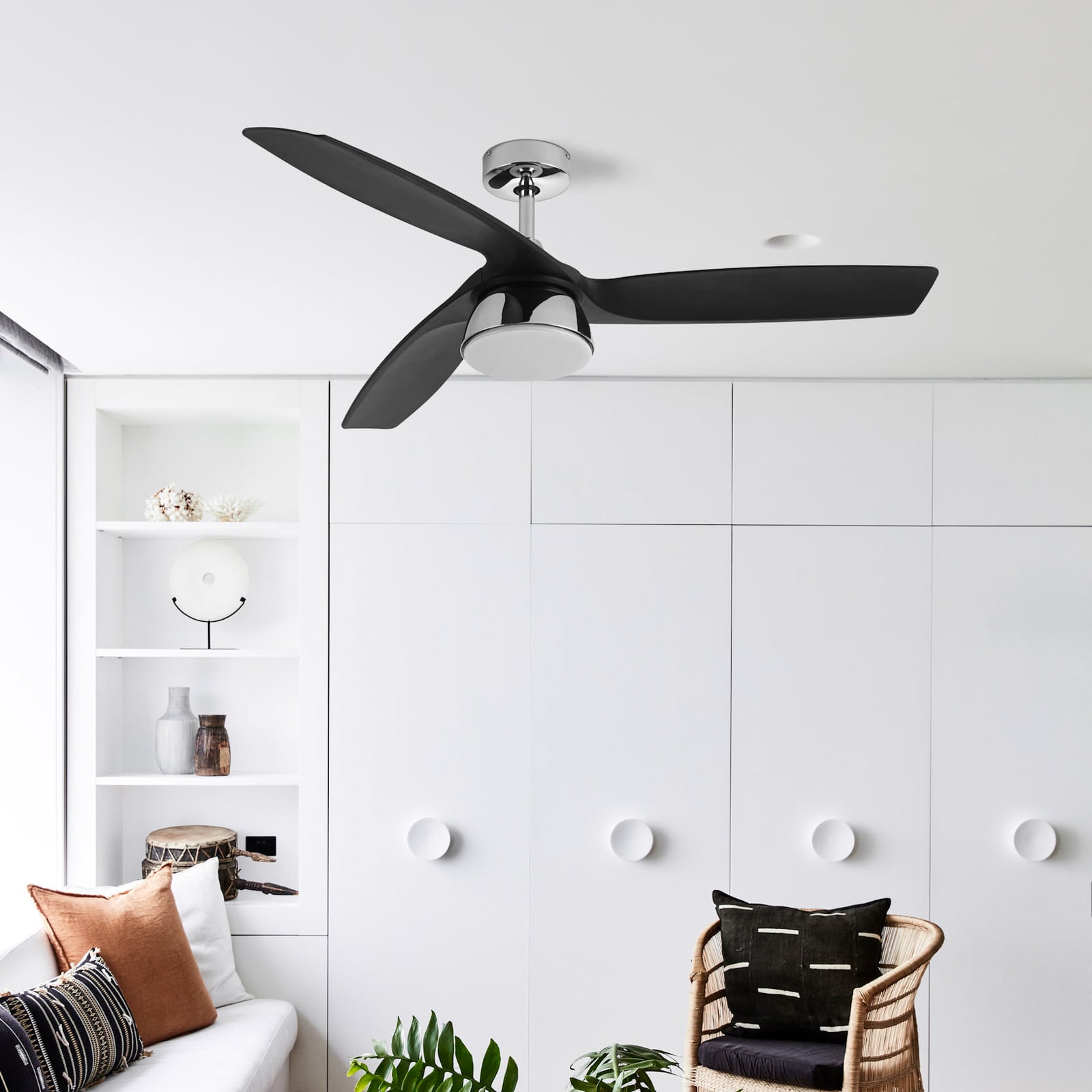 Bronx LED-Deckenventilator DC leise 132 cm CCT - Beacon