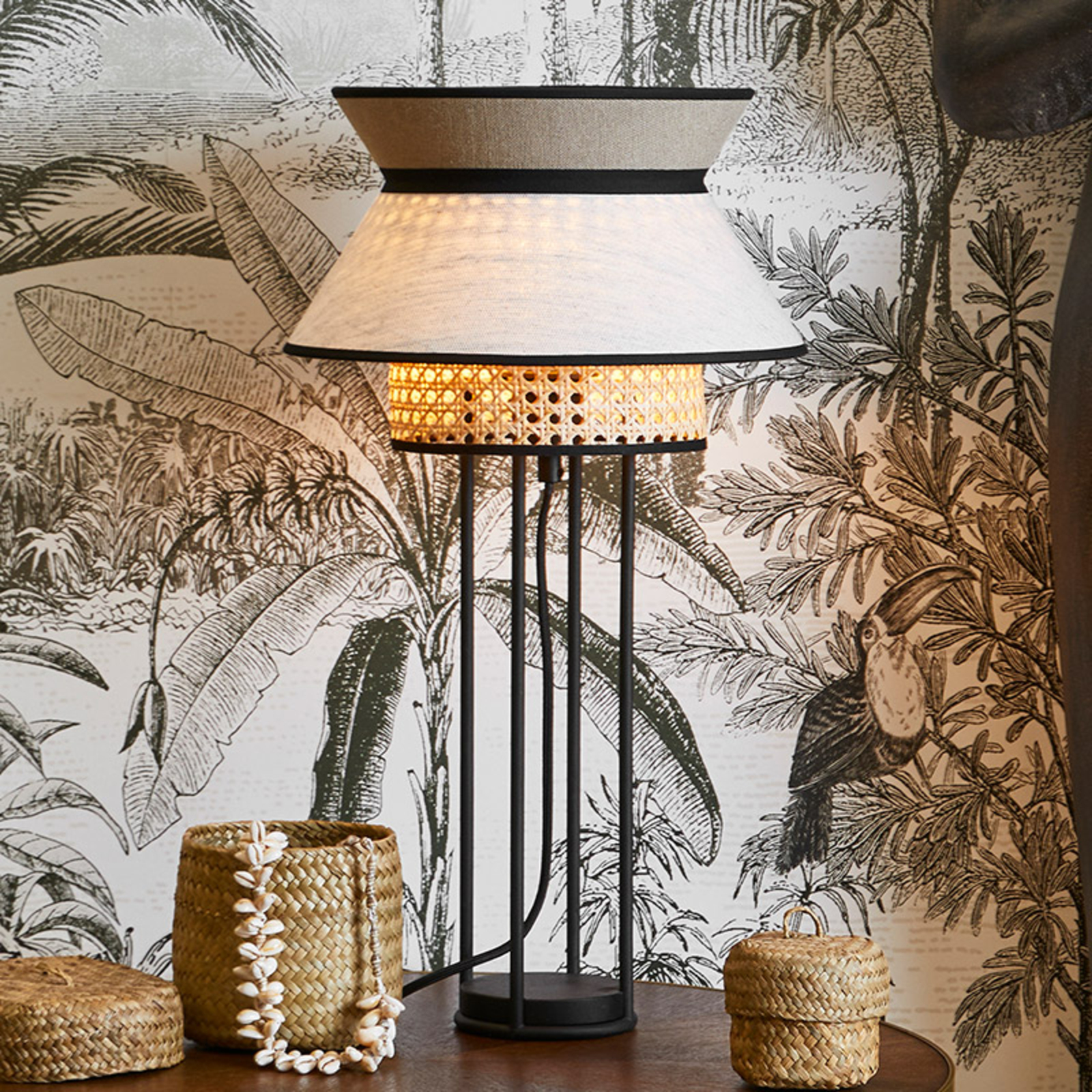 Singapour DBL Tischleuchte, nude - MARKET SET Singapour DBL Tischleuchte, nude - MARKET SET