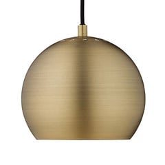 Lámpara colgante FRANDSEN Bola, latón envejecido, Ø 18 cm