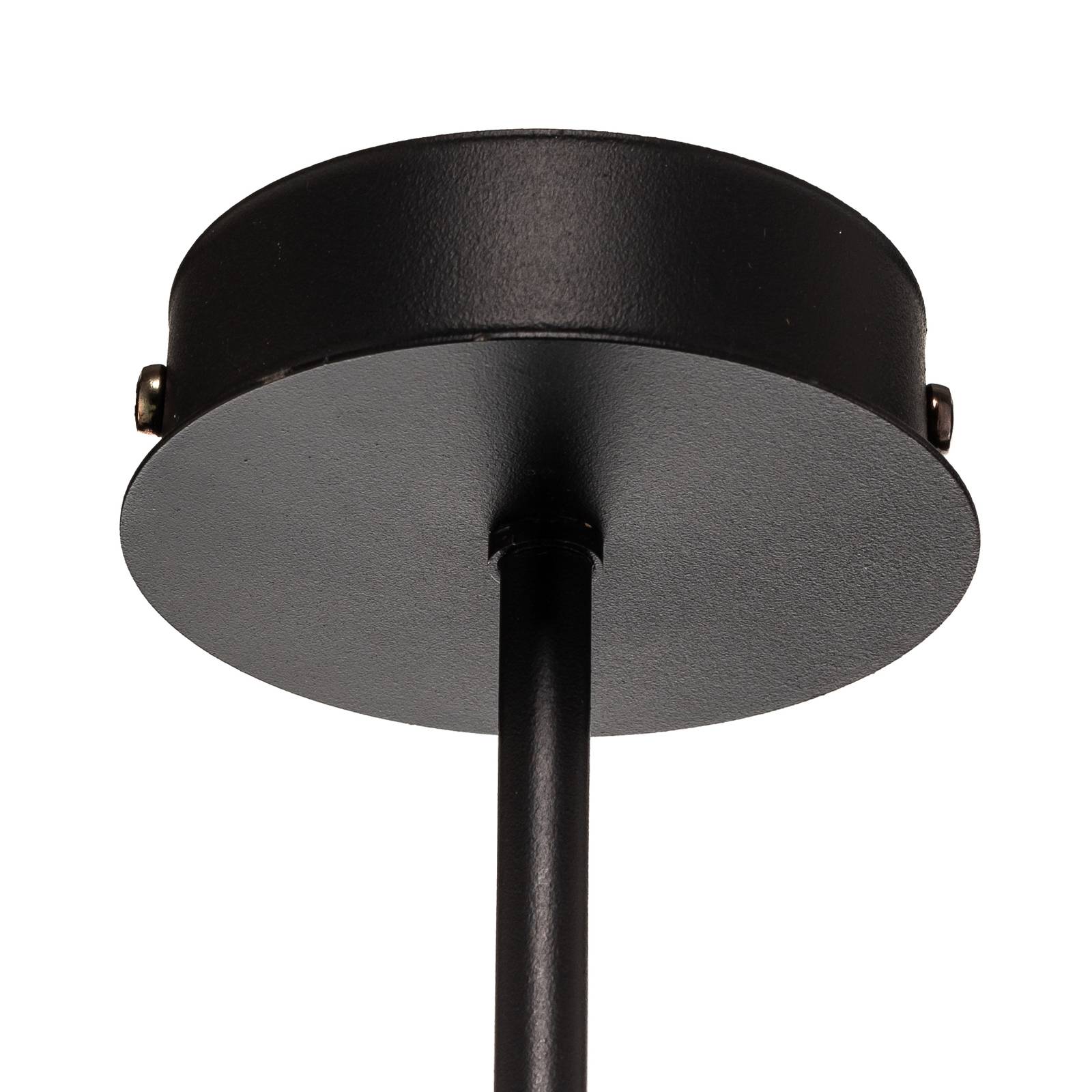 Lampa sufitowa Hunter, czarna/opalowa, 4-pkt.