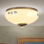 Landhaus ceiling lamp patina cream blue Ø 21cm