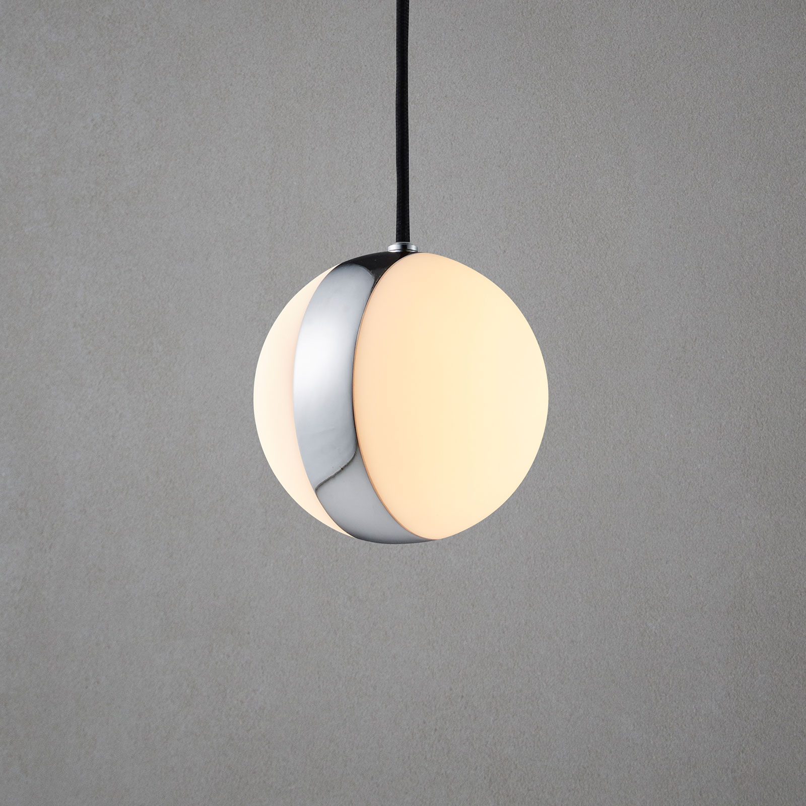Herstal Circle hanging light with decorative ring, for Living / Dining Room, metal, plastic, G9, 5 W, energy efficiency: A++