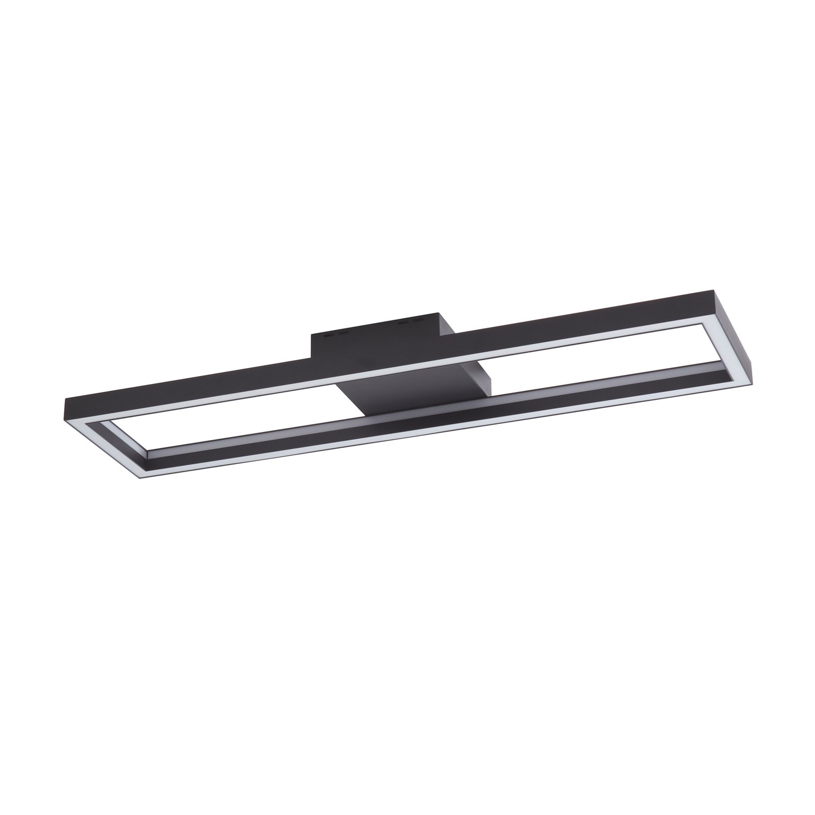 Stropní svítidlo Lucande Smart LED Tjado, černé, 100 cm
